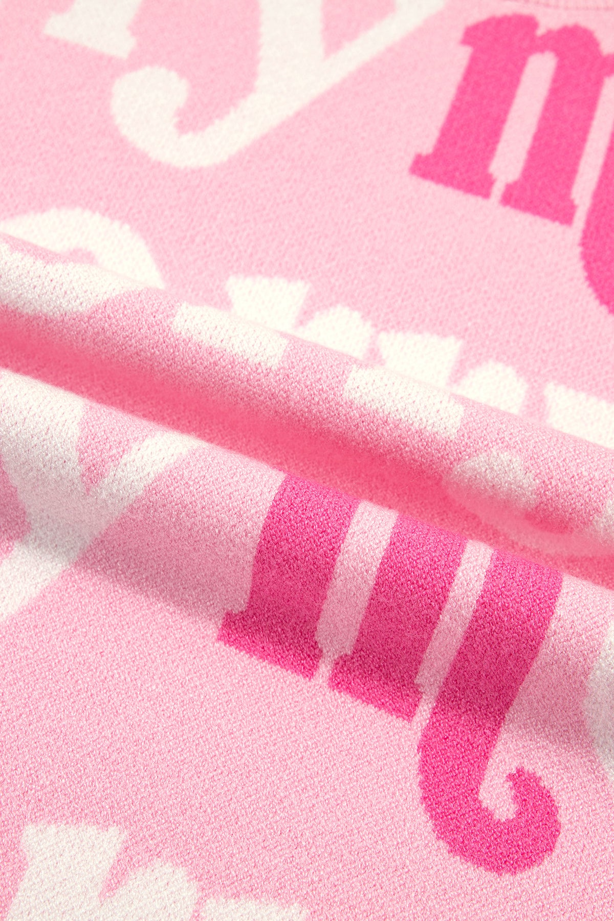 Pink All Over Merry Me Graphic Round Neck Knit Sweater-TOPS / DRESSES-[Adult]-[Female]-2022 Online Blue Zone Planet