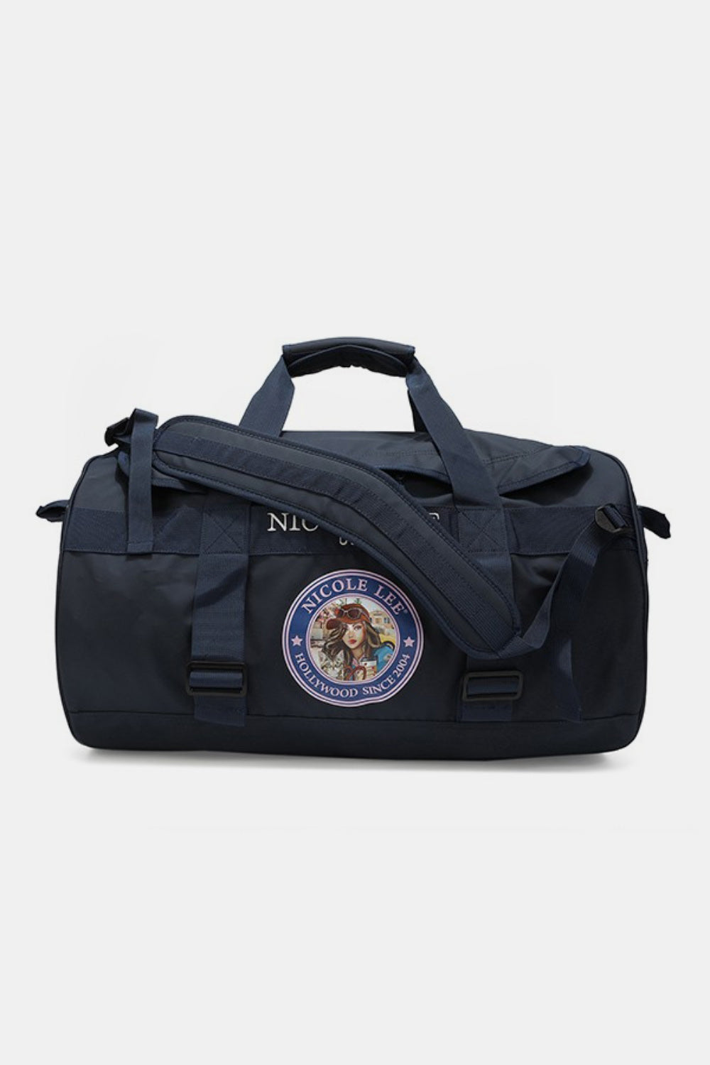 Blue Zone Planet | Nicole Lee USA Large Duffel Bag-TOPS / DRESSES-[Adult]-[Female]-Navy-One Size-2022 Online Blue Zone Planet