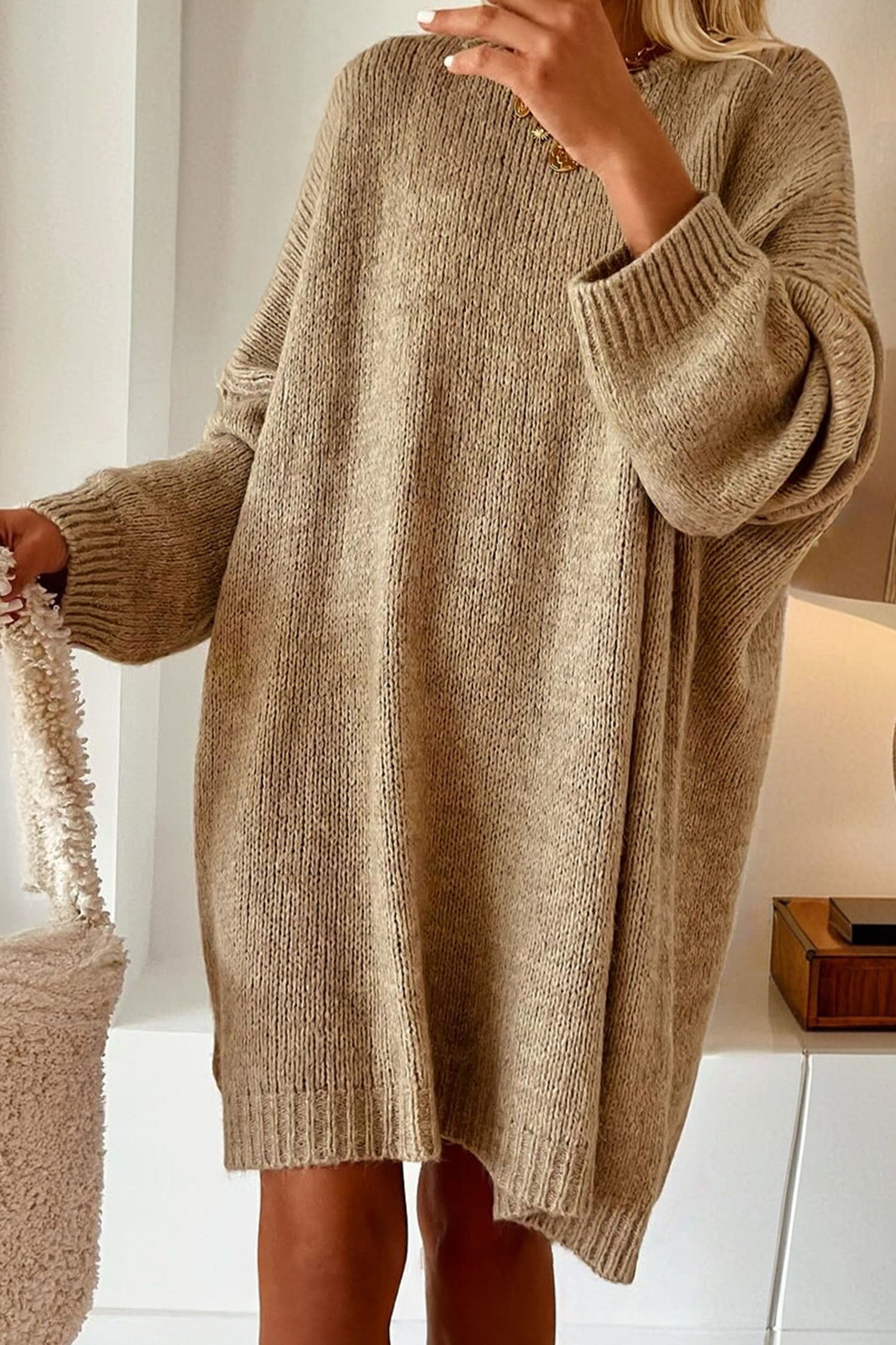 pale blue sweater dress Abercrombie & Fitch | Dresses | Af Thin Nwt And Very Soft Pretty The Ted Baker sweater dress features a flattering flare design and a chic crew neckline Khaki Sweater Mini Dress