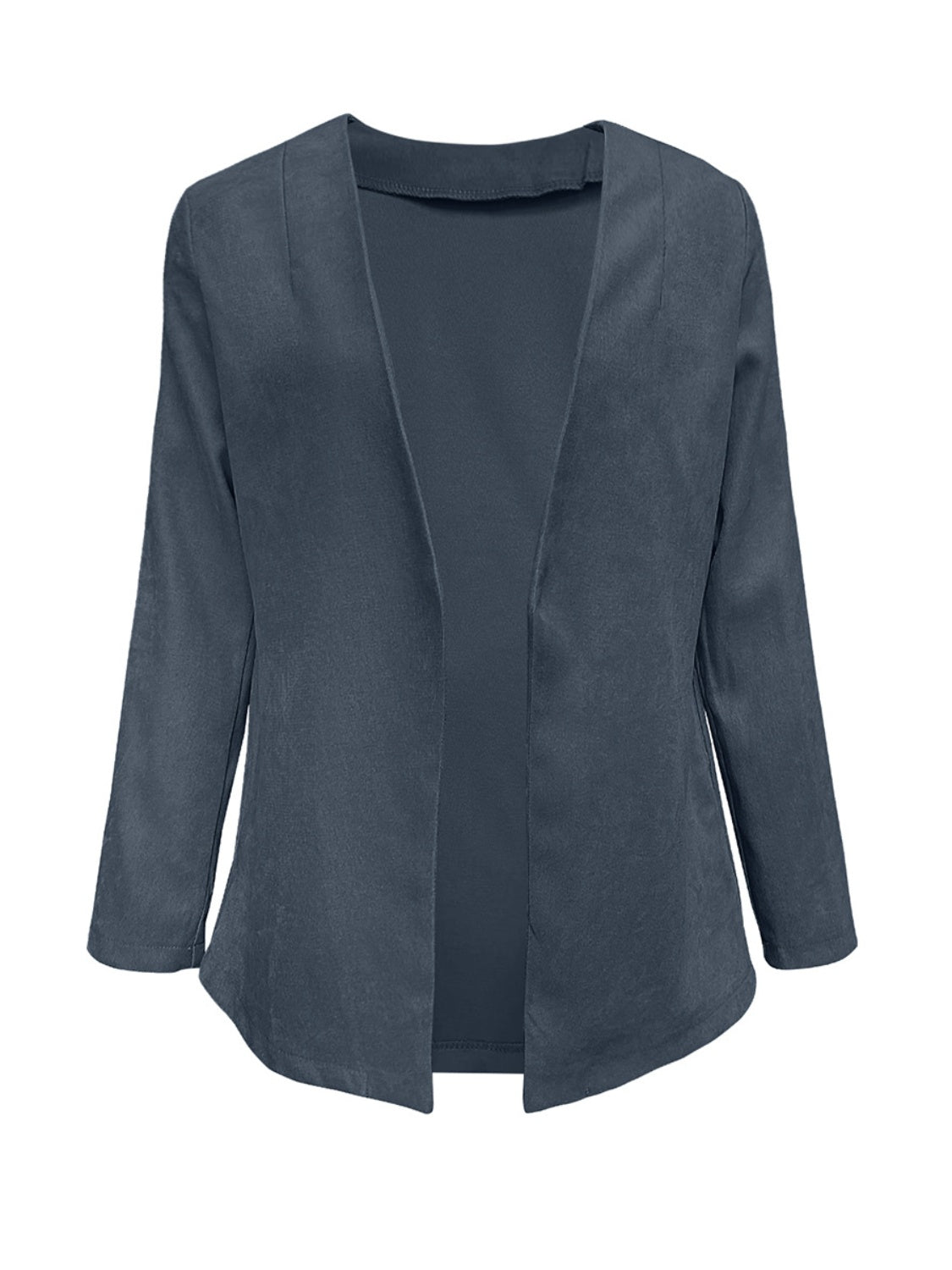 Open Front Long Sleeve Cardigan-TOPS / DRESSES-[Adult]-[Female]-2022 Online Blue Zone Planet