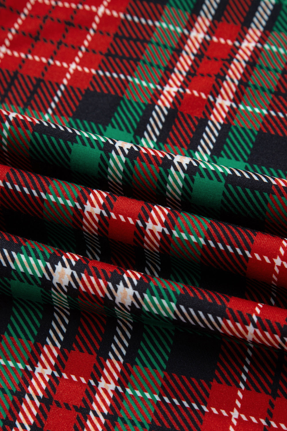 Racing Red Retro Plaid Leopard Print Patchwork Long Sleeve Shorts Pajama Set-Loungewear & Sleepwear/Sleepwear-[Adult]-[Female]-2022 Online Blue Zone Planet