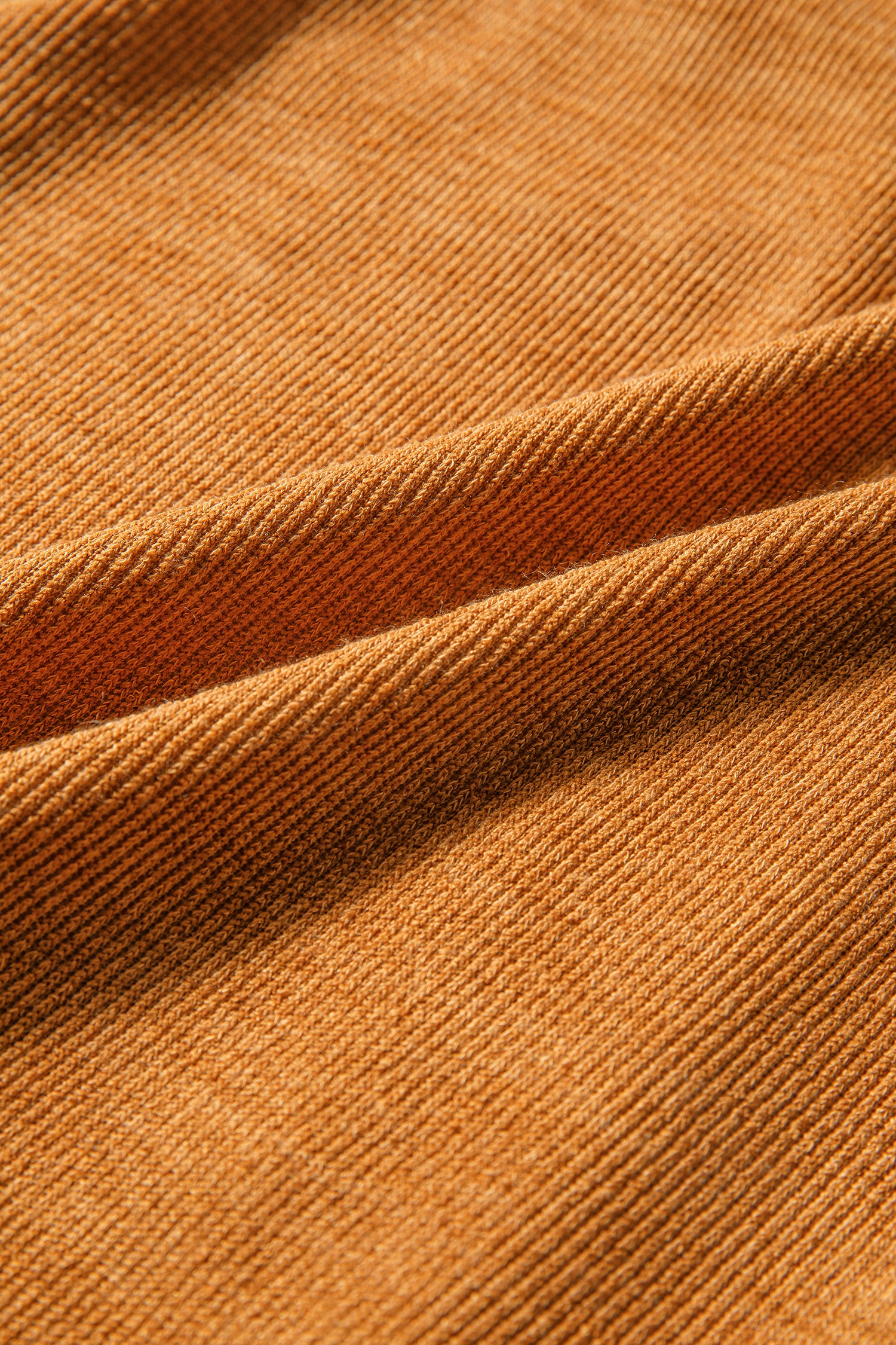 Russet Orange Flap Pocket Textured Knit Solid Color Casual Shacket-Outerwear/Jackets-[Adult]-[Female]-2022 Online Blue Zone Planet