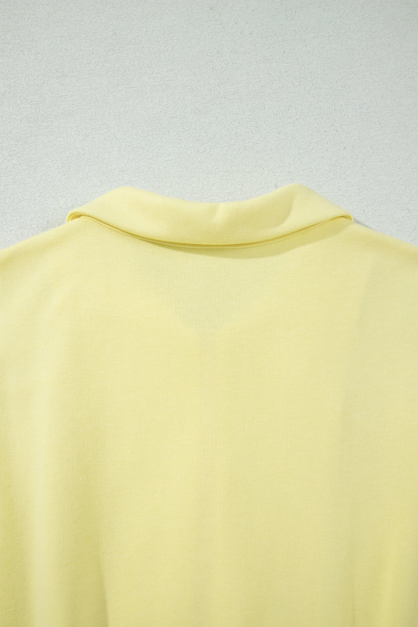 Yellow Cream Half Zip Polo Tee Elastic Waist Romper-Bottoms/Jumpsuits & Rompers-[Adult]-[Female]-2022 Online Blue Zone Planet