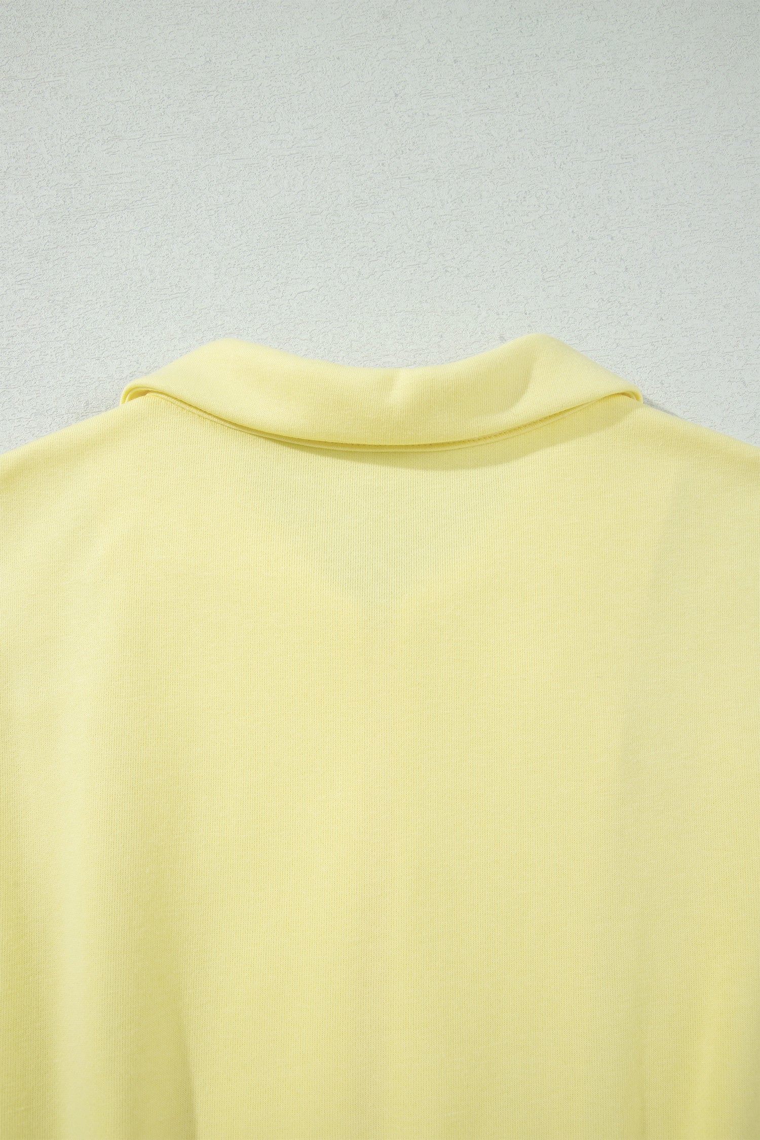 Yellow Cream Half Zip Polo Tee Elastic Waist Romper-Bottoms/Jumpsuits & Rompers-[Adult]-[Female]-2022 Online Blue Zone Planet