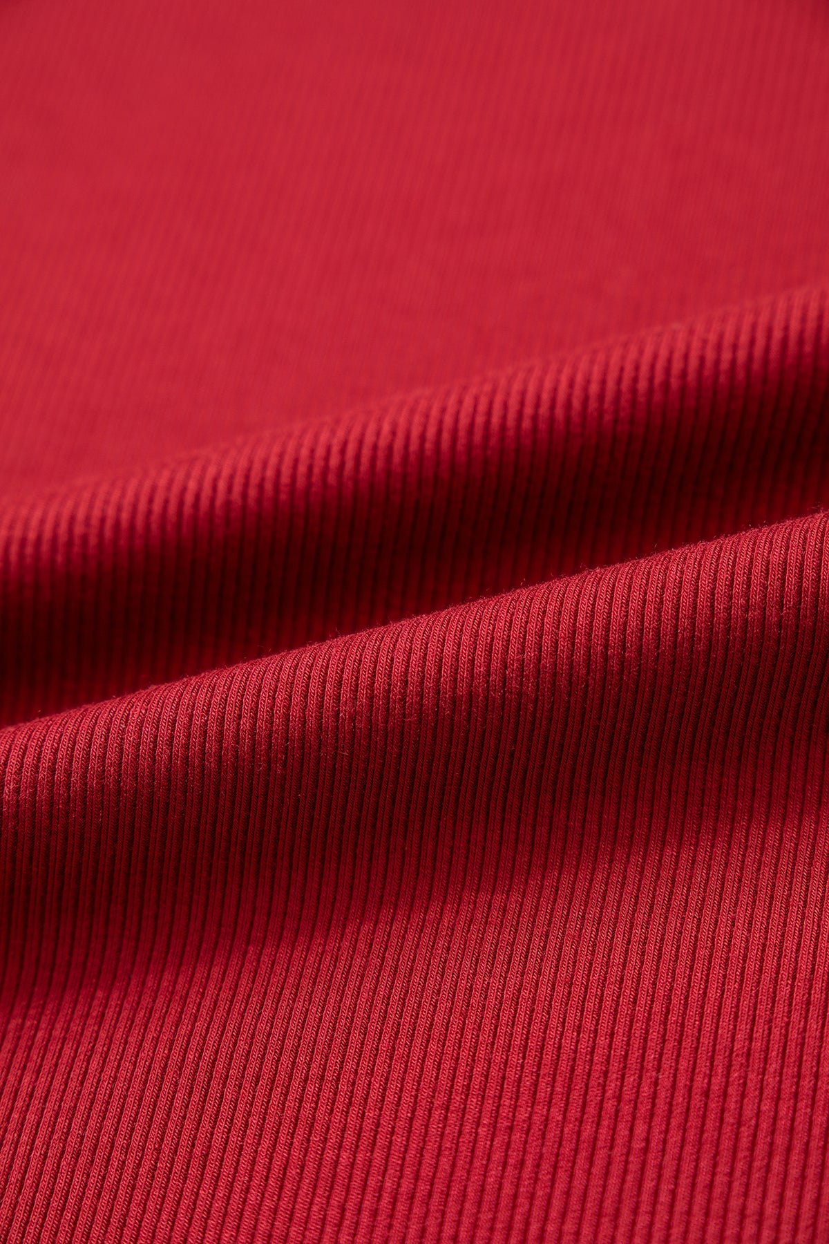 Red Dahlia Solid Color Round Neck Frill Detail Long Sleeve Top-Tops/Long Sleeve Tops-[Adult]-[Female]-2022 Online Blue Zone Planet
