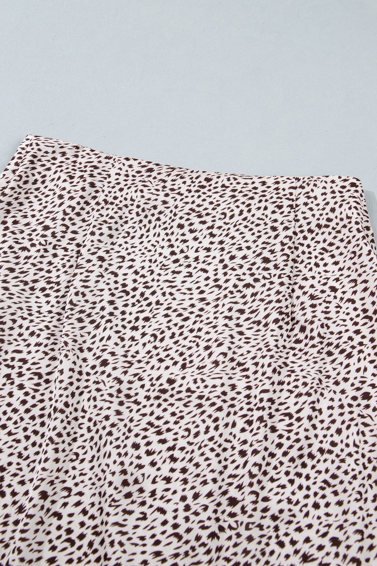 Brown Cheetah Print Trim Split Long Western Skirt-Bottoms/Skirts & Petticoat-[Adult]-[Female]-2022 Online Blue Zone Planet