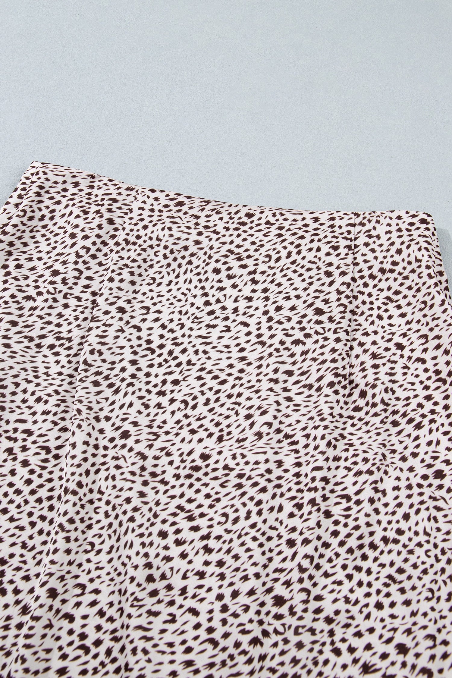 Brown Cheetah Print Trim Split Long Western Skirt-Bottoms/Skirts & Petticoat-[Adult]-[Female]-2022 Online Blue Zone Planet