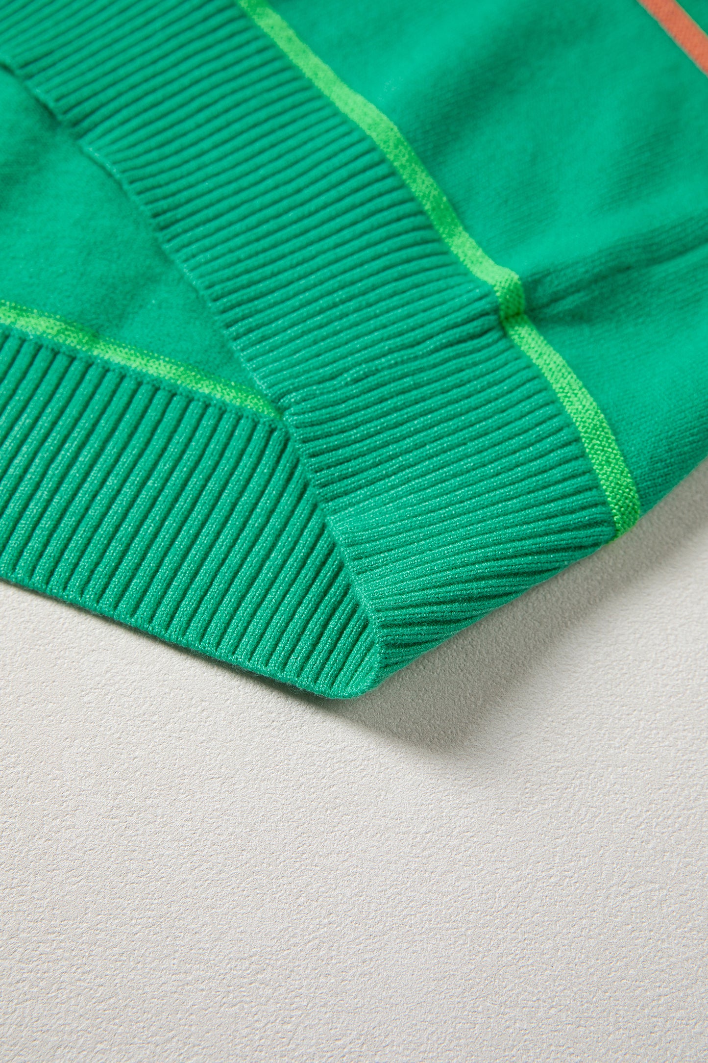 Green Stripe Round Neck Knitted Sweater Tank-TOPS / DRESSES-[Adult]-[Female]-2022 Online Blue Zone Planet