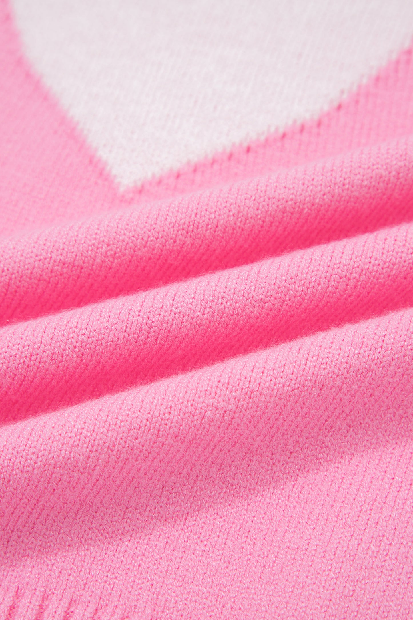 Pink Valentine Heart Graphic Cropped Short Sleeve Sweater-TOPS / DRESSES-[Adult]-[Female]-2022 Online Blue Zone Planet