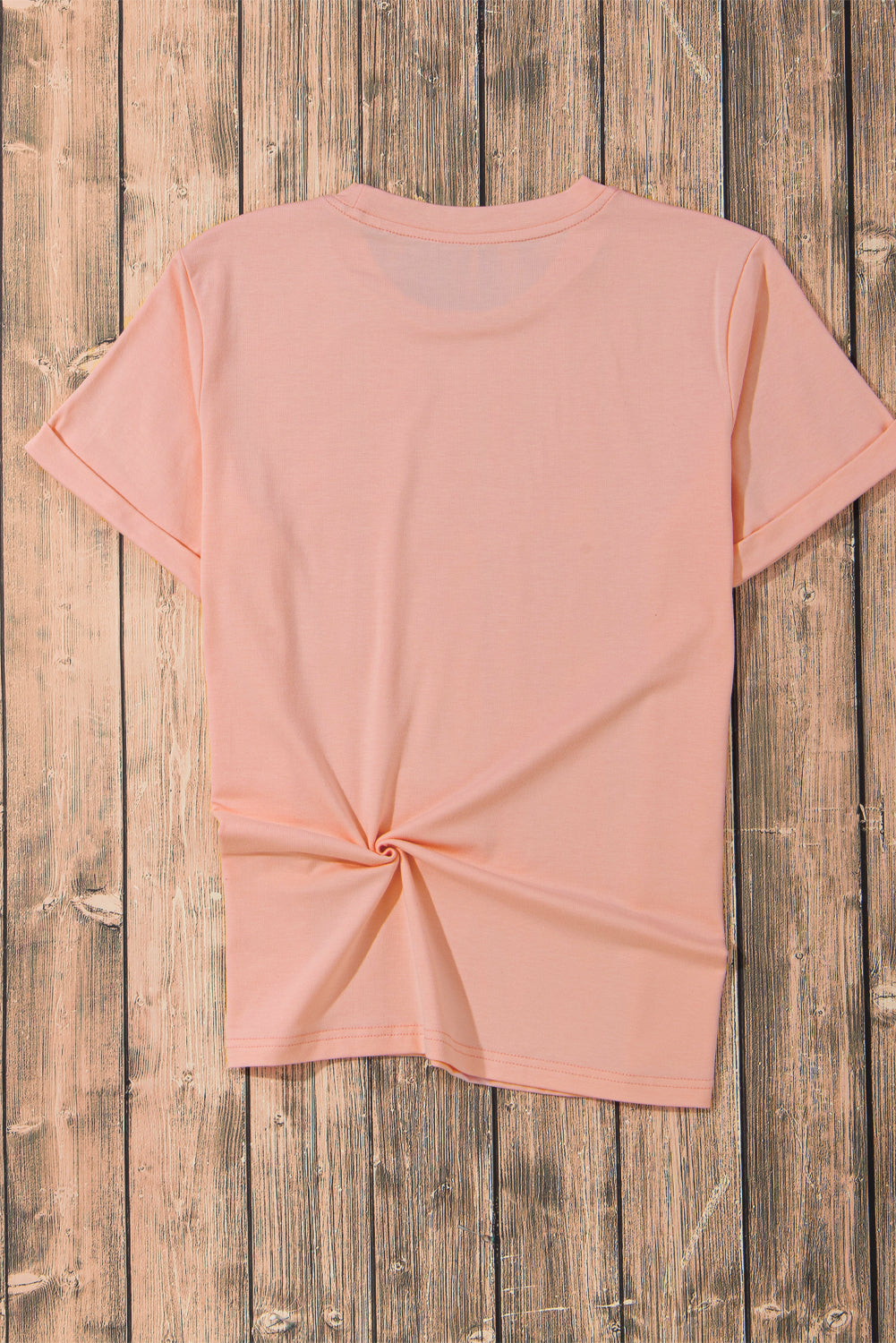 Bright Green Casual Plain Crew Neck Tee-Tops/Tops & Tees-[Adult]-[Female]-2022 Online Blue Zone Planet