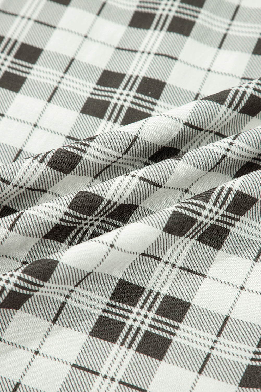 Gray Plaid Wide Leg Casual Pants-TOPS / DRESSES-[Adult]-[Female]-2022 Online Blue Zone Planet