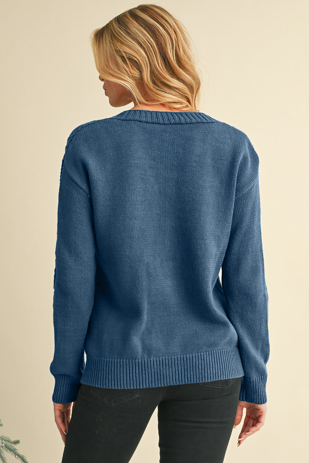 Blue Zone Planet | Green Hollow Knit Drop Shoulder Cardigan-Cardigans-[Adult]-[Female]-2022 Online Blue Zone Planet