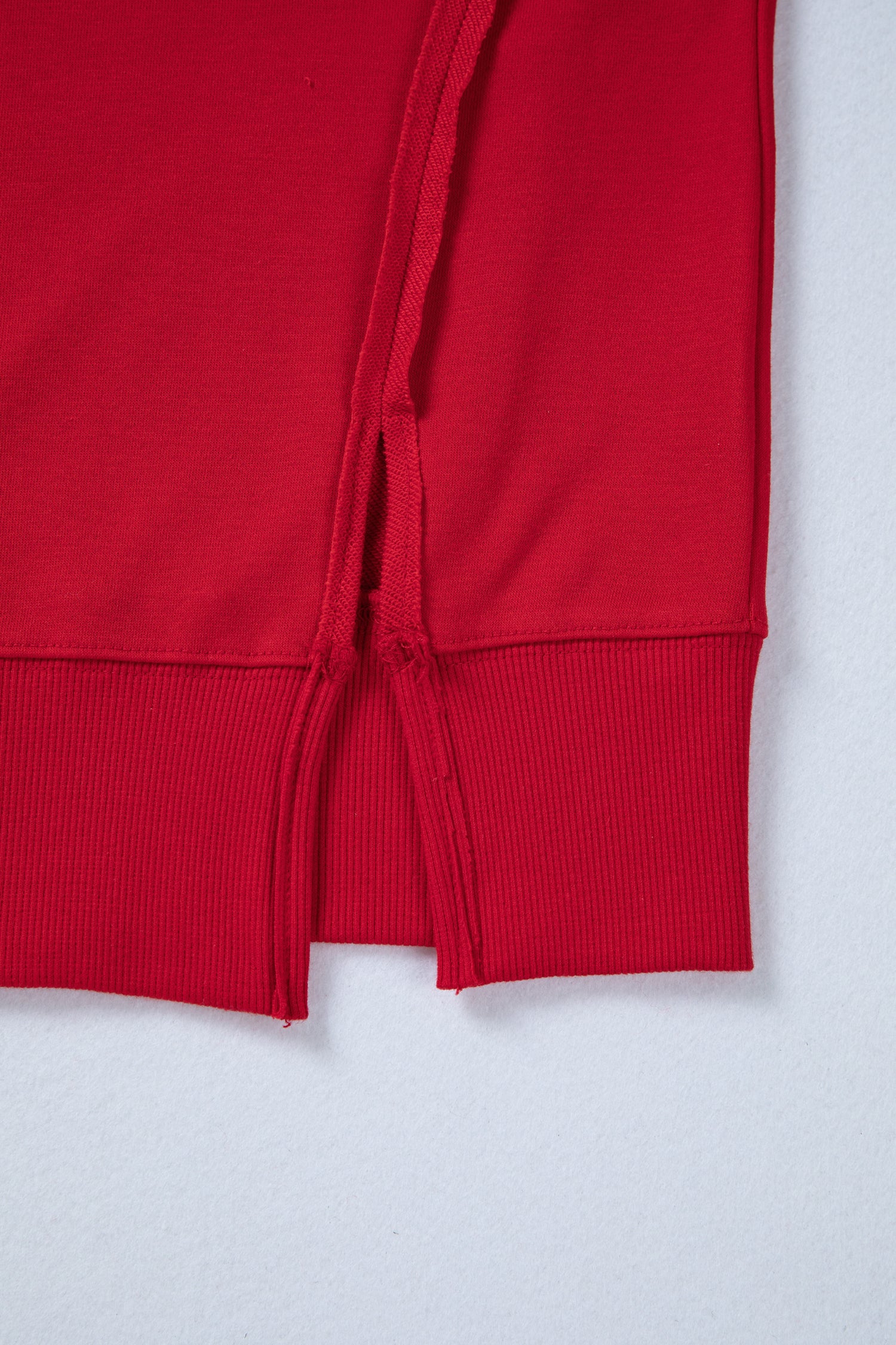 Racing Red Holly Jolly Embroidered Graphic Baggy Sweatshirt-Tops/Sweatshirts & Hoodies-[Adult]-[Female]-2022 Online Blue Zone Planet