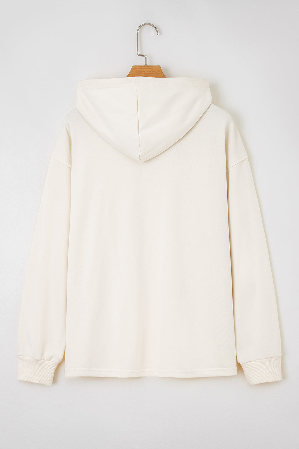 White Solid Color Cute Bow Detail Loose Hoodie-Tops / Dresses-[Adult]-[Female]-2022 Online Blue Zone Planet