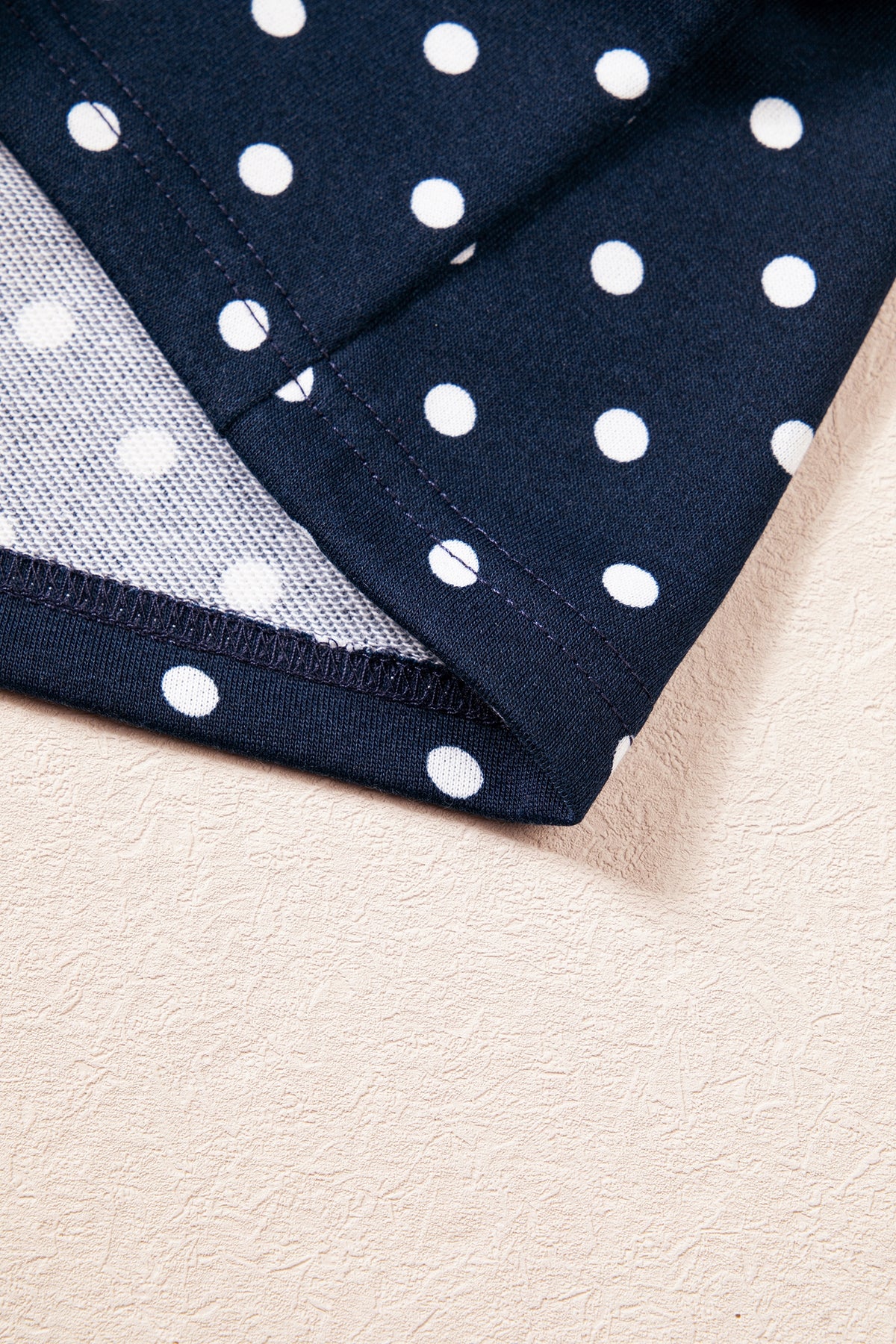 Brown Polka Dot Drawstring Wide Leg Long Sleeve Top Pant Set-Two Piece Sets/Pant Sets-[Adult]-[Female]-2022 Online Blue Zone Planet