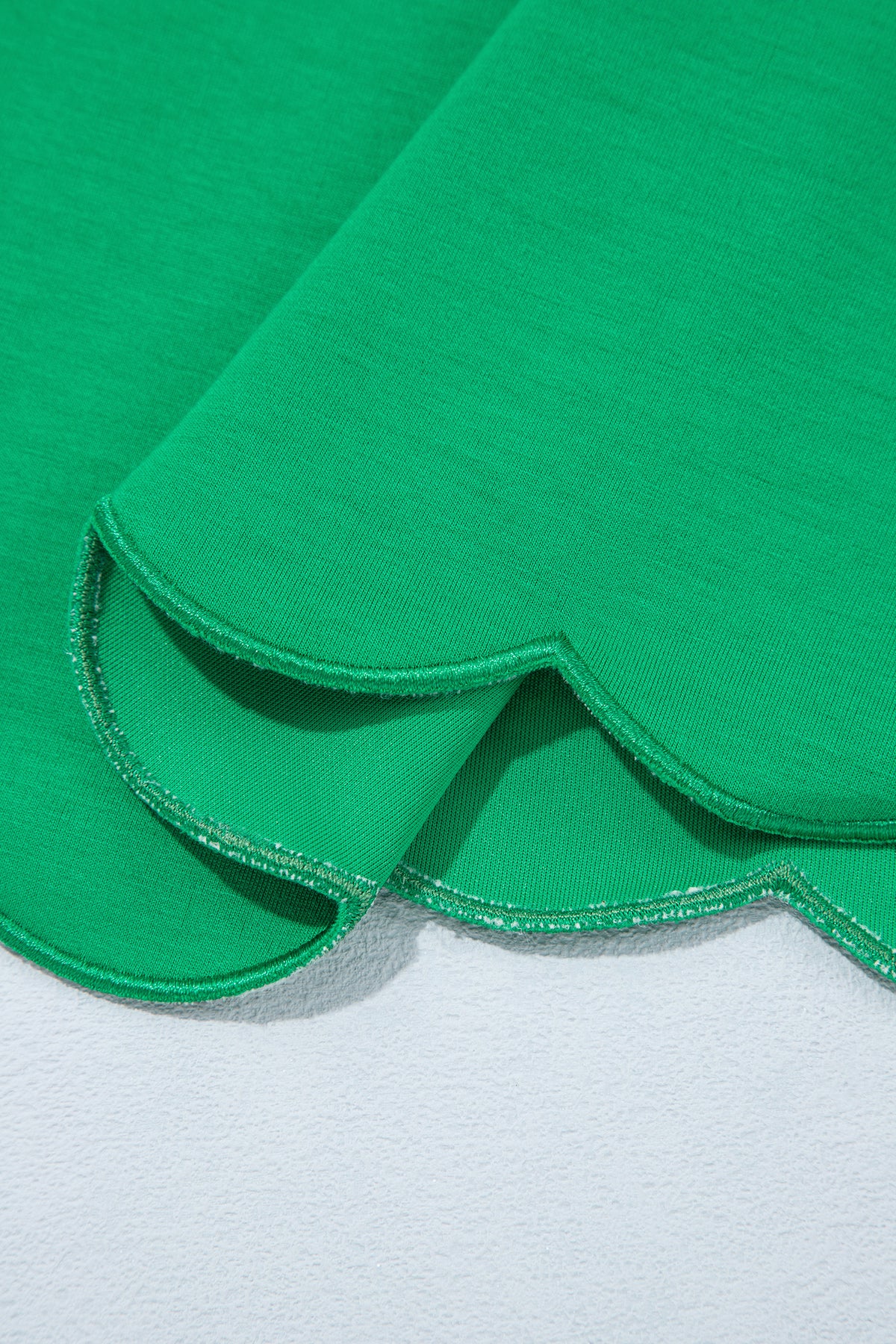 Bright Green Sleeveless Zip Front Scallop Hem Mini Dress-TOPS / DRESSES-[Adult]-[Female]-2022 Online Blue Zone Planet