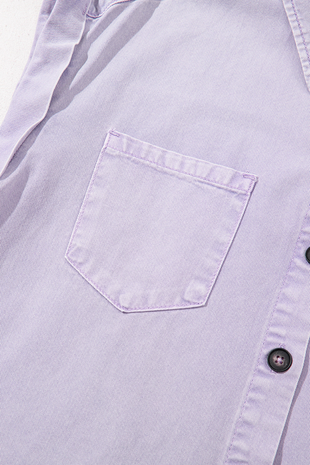 Orchid Petal Short Sleeve Double Chest Pocket Denim Shirt Dress-TOPS / DRESSES-[Adult]-[Female]-2022 Online Blue Zone Planet