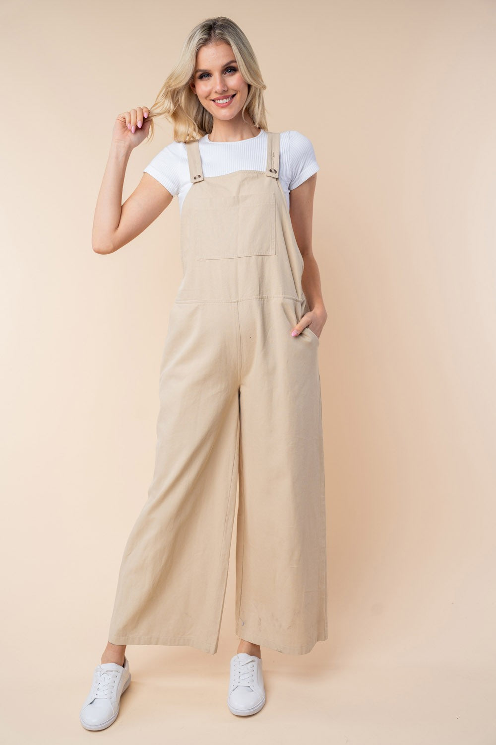 White Birch Sleeveless Wide Leg Jumpsuit-TOPS / DRESSES-[Adult]-[Female]-2022 Online Blue Zone Planet