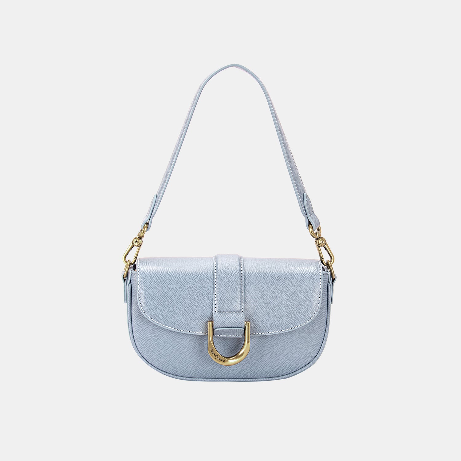 Blue Zone Planet | David Jones PU Leather Shoulder Bag-TOPS / DRESSES-[Adult]-[Female]-L. Blue-One Size-2022 Online Blue Zone Planet