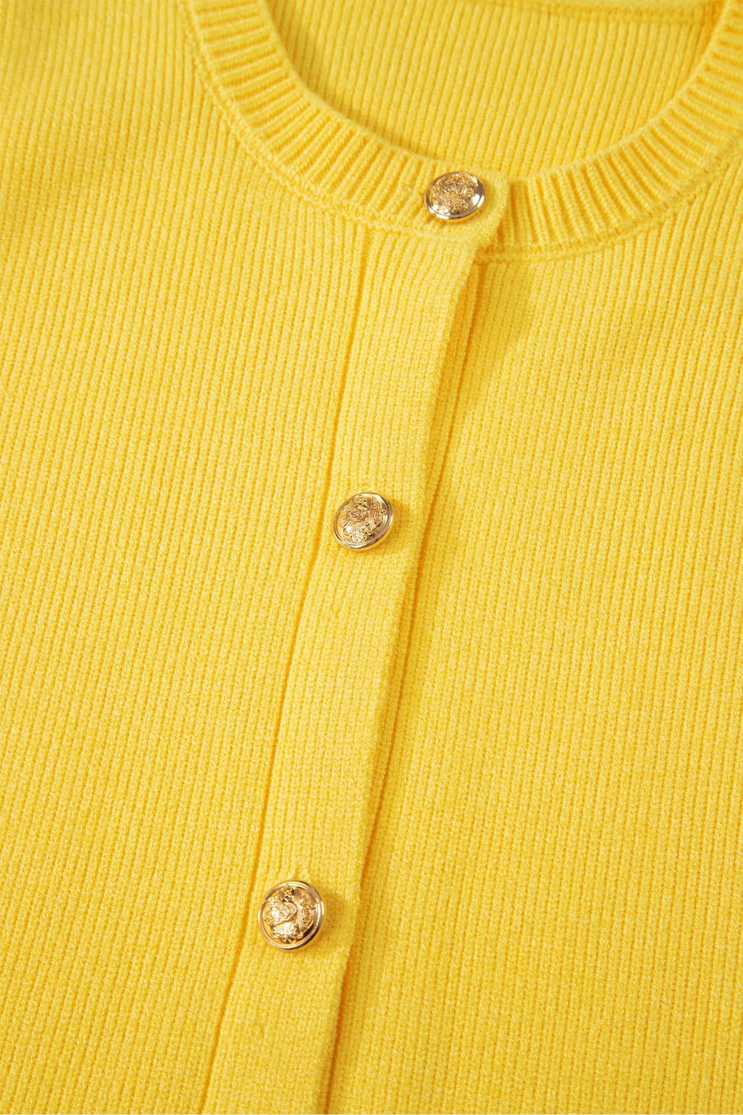Yellow Cream Solid Color Sleeveless Knit Button Pocketed Sweater-Sweaters & Cardigans/Sweater Vests-[Adult]-[Female]-2022 Online Blue Zone Planet