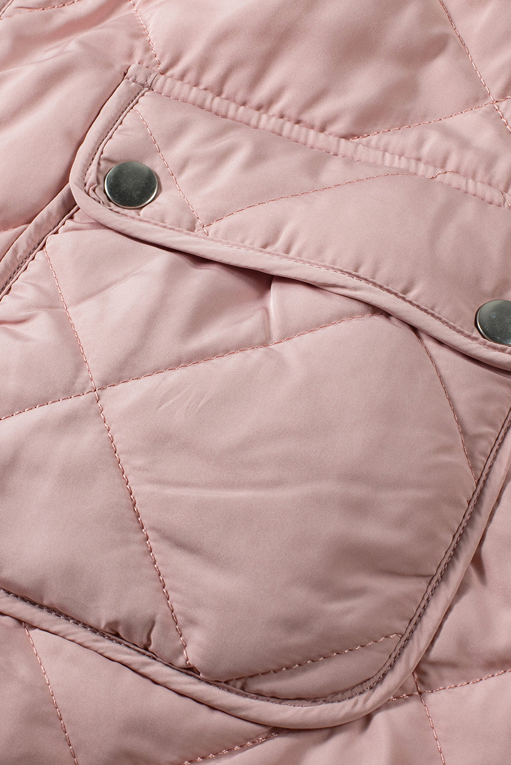 Pink Fleece Lined Quilted Vest Coats-Outerwear/Coats-[Adult]-[Female]-2022 Online Blue Zone Planet