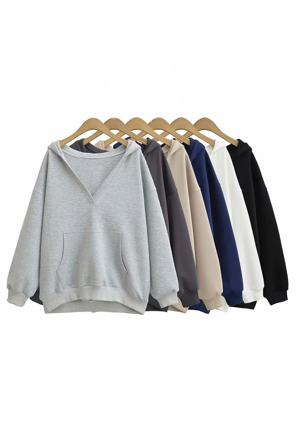 Basic Bae Kangaroo Pocket Long Sleeve Hoodie-TOPS / DRESSES-[Adult]-[Female]-2022 Online Blue Zone Planet