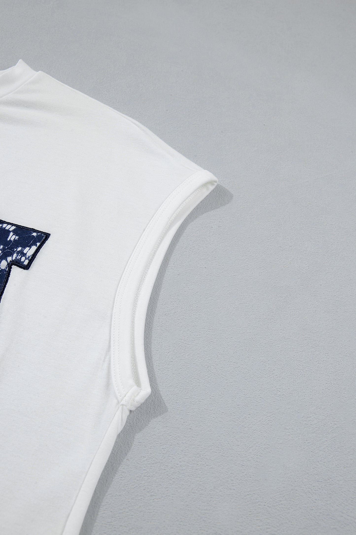 White Usa Color Block Letter Printed Dolman Tee-Tops/Tops & Tees-[Adult]-[Female]-2022 Online Blue Zone Planet