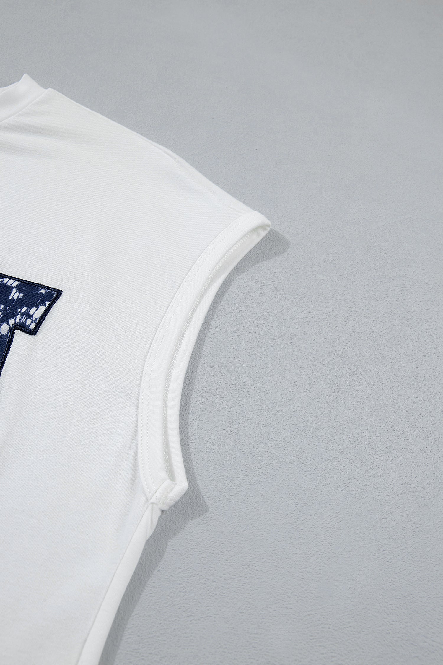 White Usa Color Block Letter Printed Dolman Tee-Tops/Tops & Tees-[Adult]-[Female]-2022 Online Blue Zone Planet