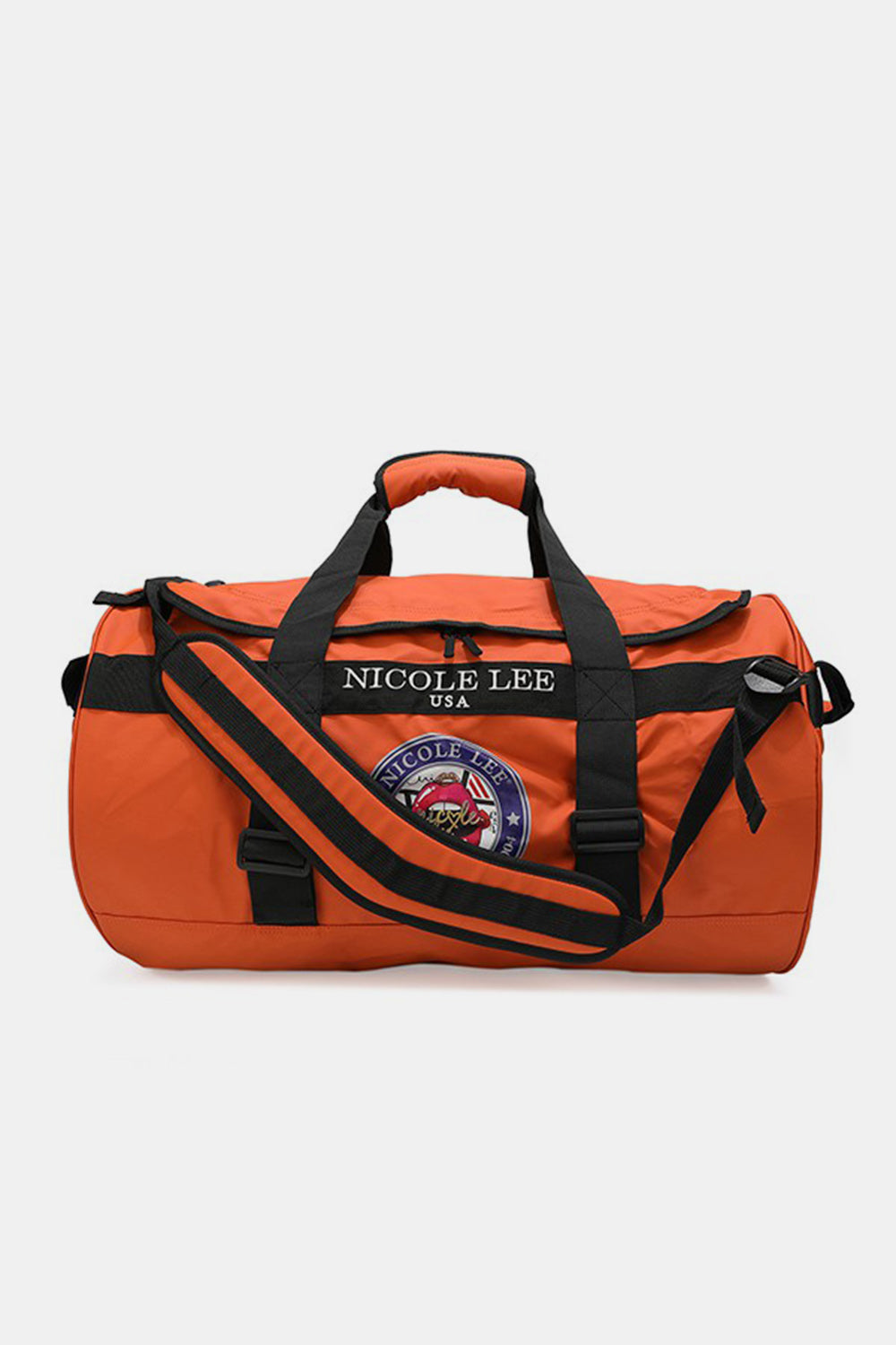 Blue Zone Planet | Nicole Lee USA Large Duffel Bag-TOPS / DRESSES-[Adult]-[Female]-Orange-One Size-2022 Online Blue Zone Planet