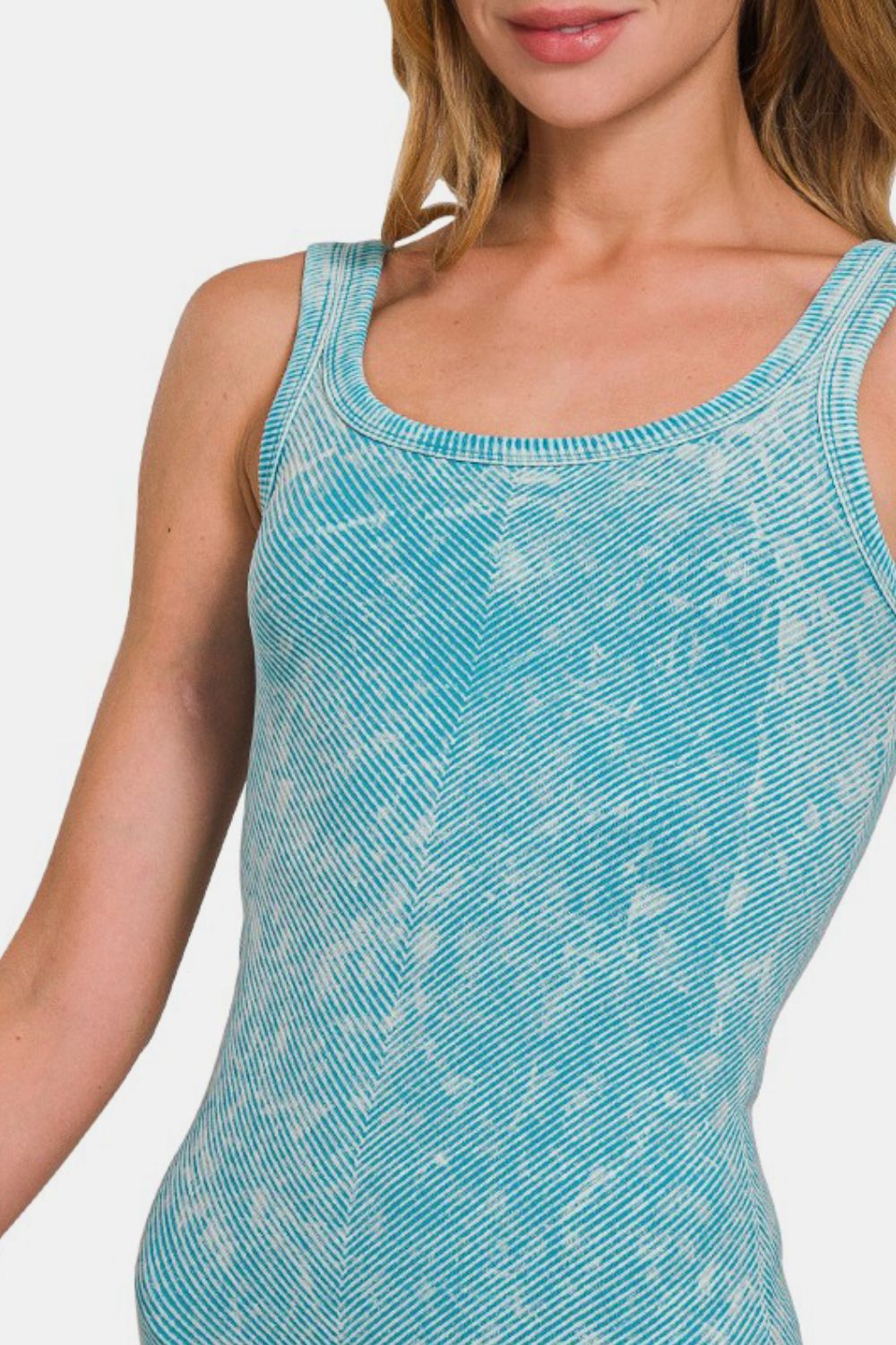 Zenana Ribbed Scoop Neck Tank-TOPS / DRESSES-[Adult]-[Female]-2022 Online Blue Zone Planet