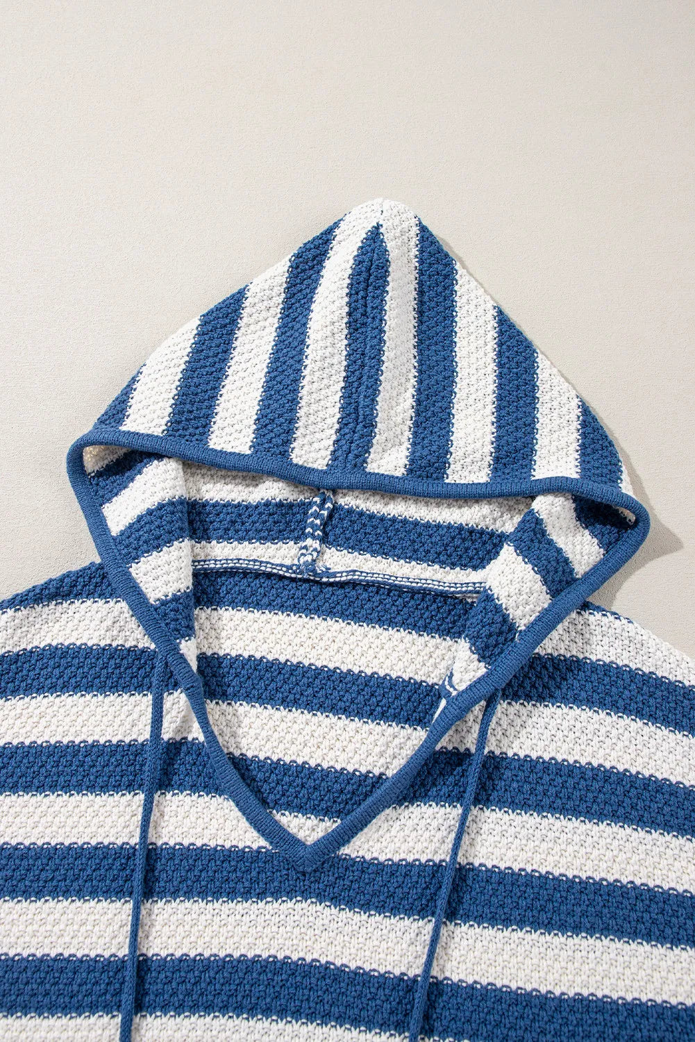 Blue Zone Planet | Drawstring Striped Long Sleeve Hooded Sweater-TOPS / DRESSES-[Adult]-[Female]-2022 Online Blue Zone Planet