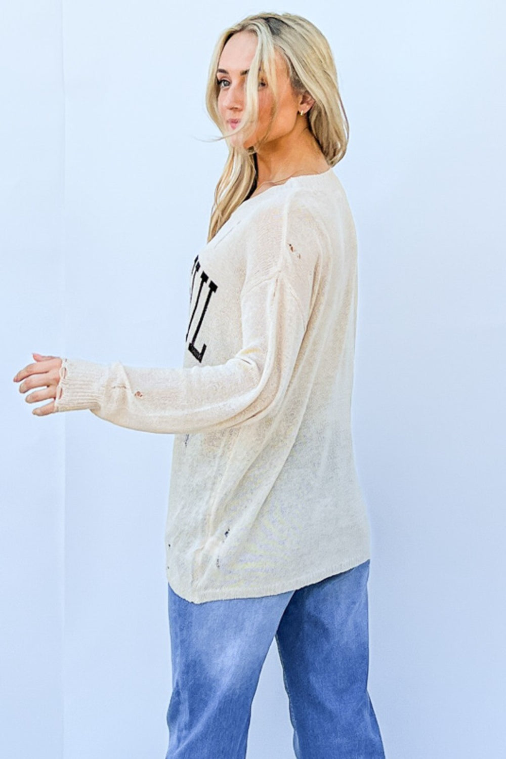 And The Why GRATEFUL Long Sleeve Knit Top-TOPS / DRESSES-[Adult]-[Female]-2022 Online Blue Zone Planet