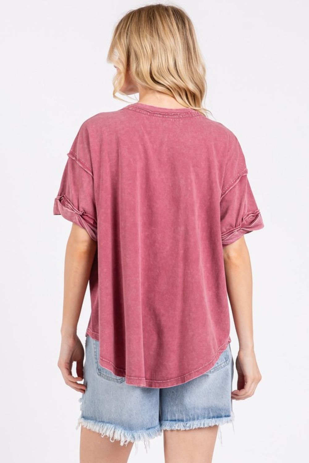 Mittoshop GAME DAY Round Neck Short Sleeve T-Shirt-TOPS / DRESSES-[Adult]-[Female]-2022 Online Blue Zone Planet