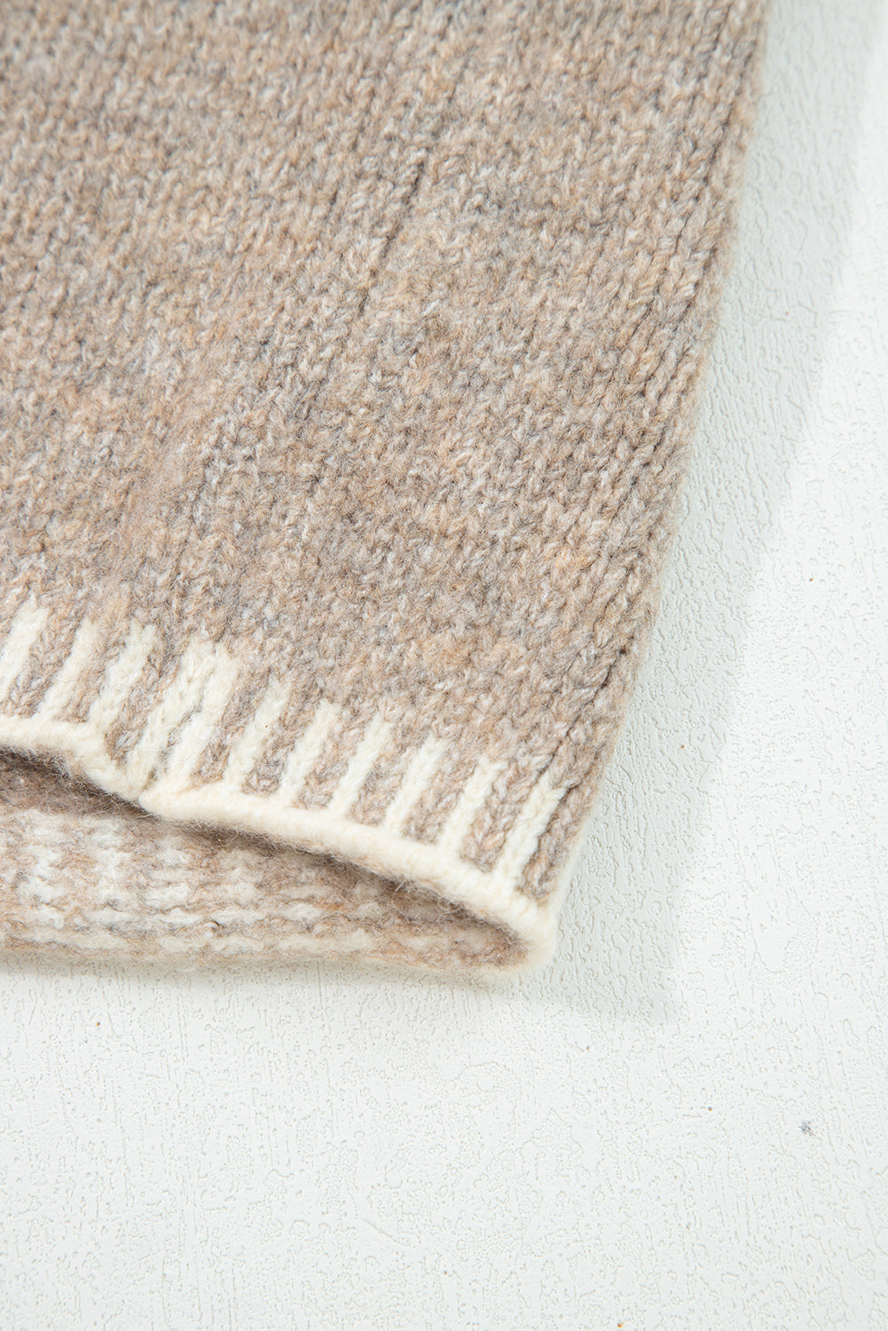 Pale Khaki Tied Front Drop Shoulder Chunky Casual Cardigan-Sweaters & Cardigans/Cardigans-[Adult]-[Female]-2022 Online Blue Zone Planet