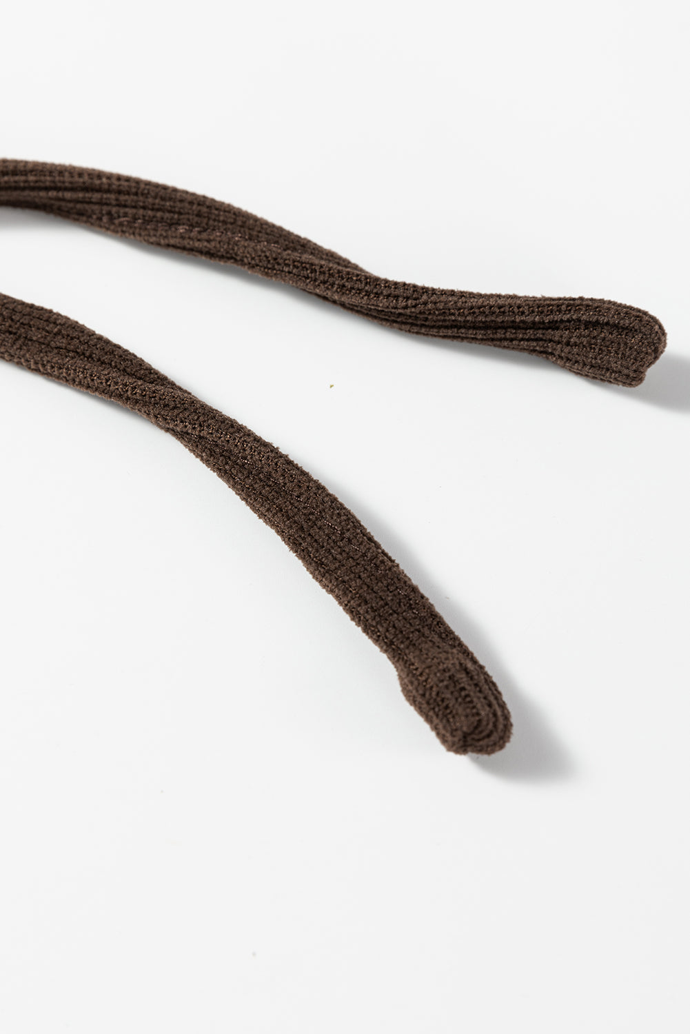 Dark Brown Solid Color Textured Knit Drop Shoulder Pullover Drawstring Shorts Set-Two Piece Sets/Short Sets-[Adult]-[Female]-2022 Online Blue Zone Planet