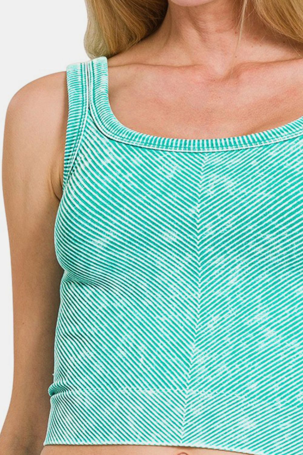 Zenana Washed Ribbed Scoop Neck Wide Strap Tank-TOPS / DRESSES-[Adult]-[Female]-2022 Online Blue Zone Planet