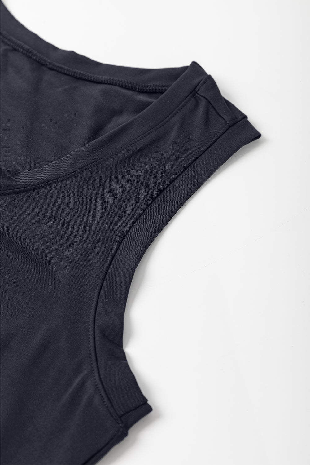 Black Casual Tank Style Tie Waist Pocketed Jogger Jumpsuit-Bottoms/Jumpsuits & Rompers-[Adult]-[Female]-2022 Online Blue Zone Planet