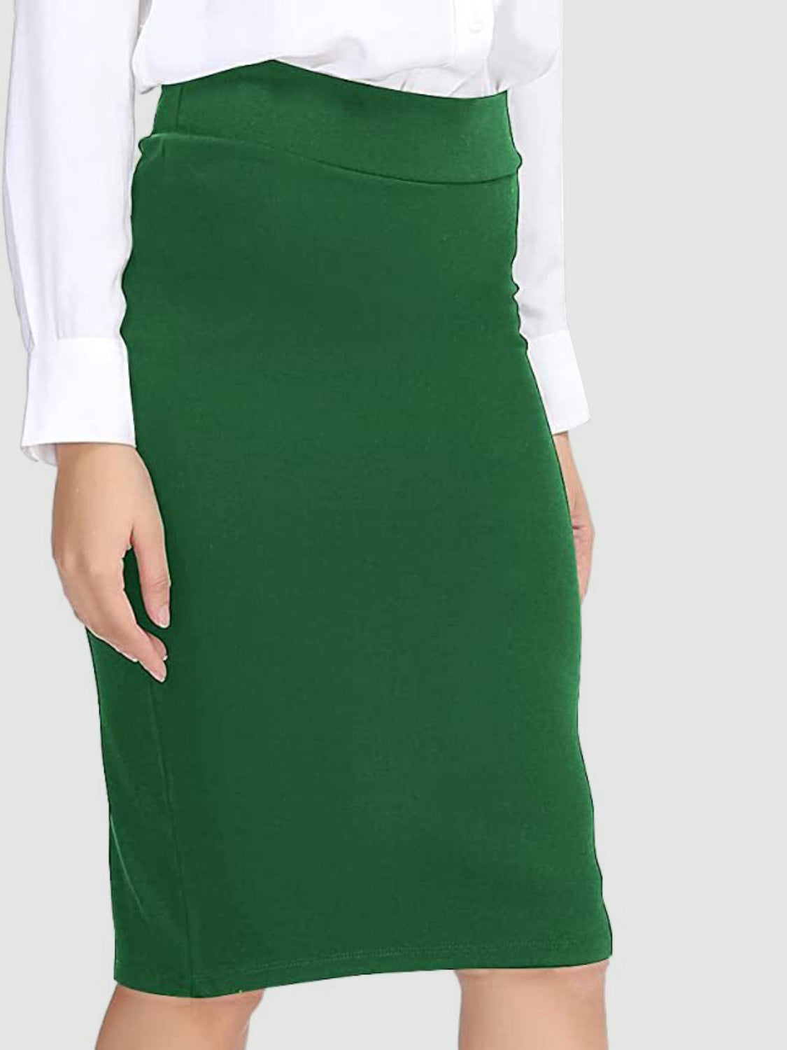 High Waist Wrap Skirt-BOTTOMS SIZES SMALL MEDIUM LARGE-[Adult]-[Female]-Green-S-2022 Online Blue Zone Planet