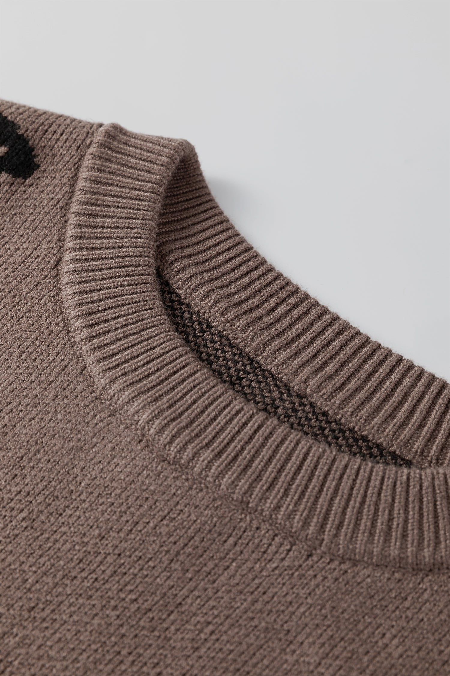 Camel Asymmetric Leopard Print Detail Drop Shoulder Sweater-TOPS / DRESSES-[Adult]-[Female]-2022 Online Blue Zone Planet