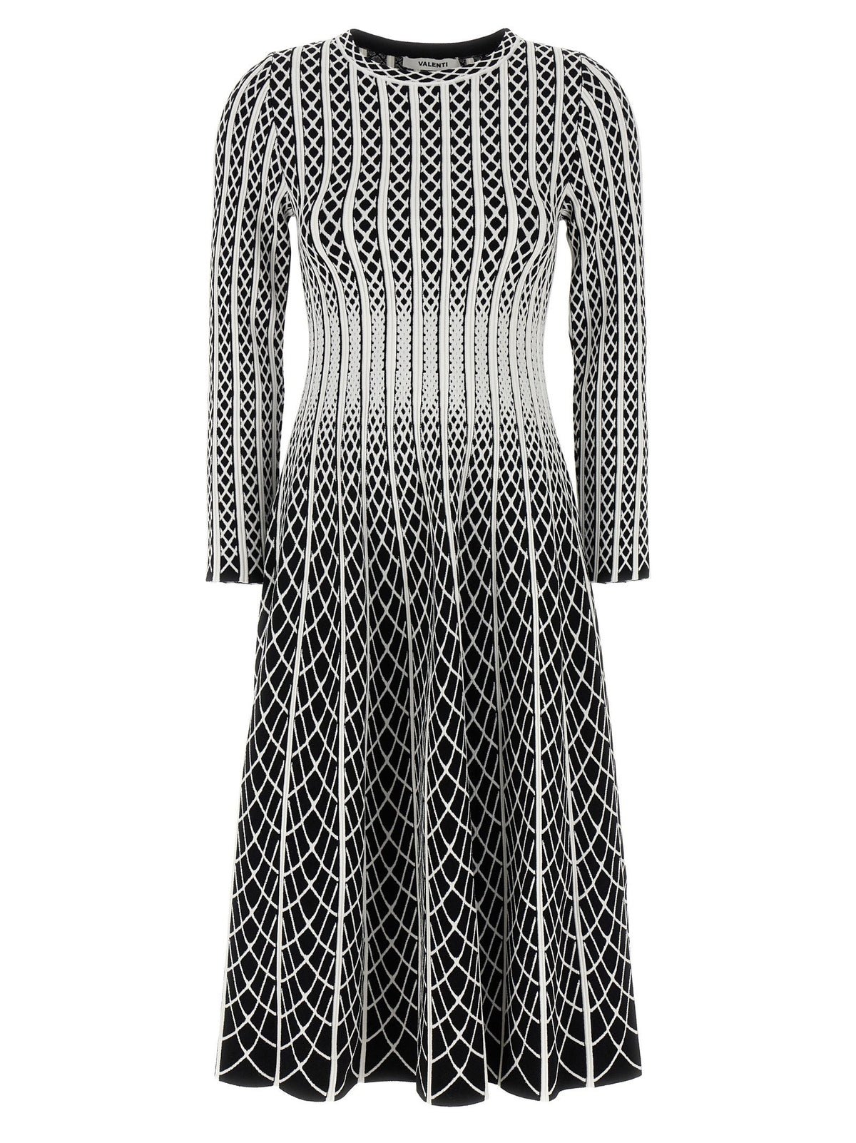 Antonino Valenti Ludovica Dress-TOPS / DRESSES-[Adult]-[Female]-44 IT-White/black-2022 Online Blue Zone Planet