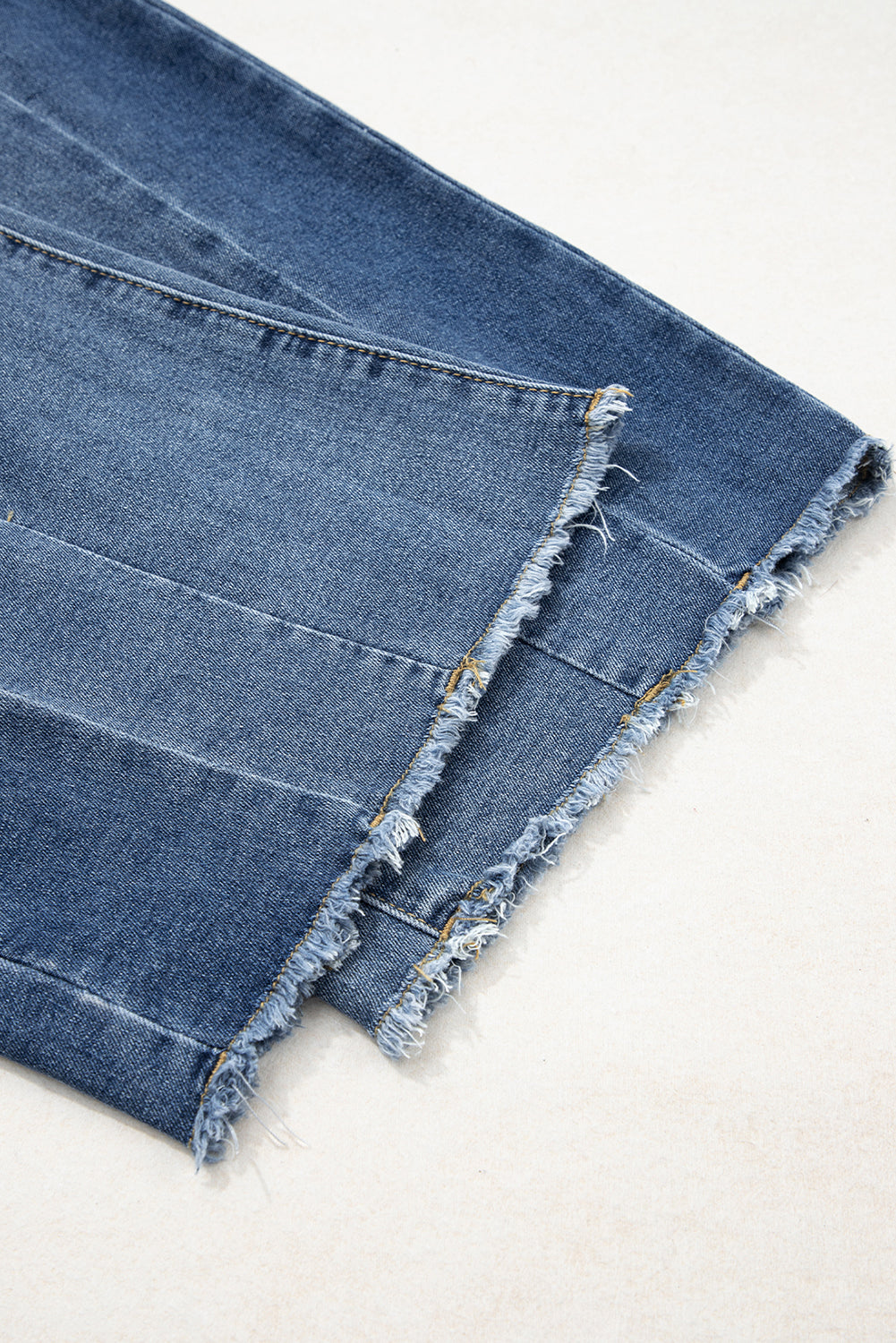 Ashleigh Blue Stitched Raw Hem Wide Leg Loose Jeans-TOPS / DRESSES-[Adult]-[Female]-2022 Online Blue Zone Planet