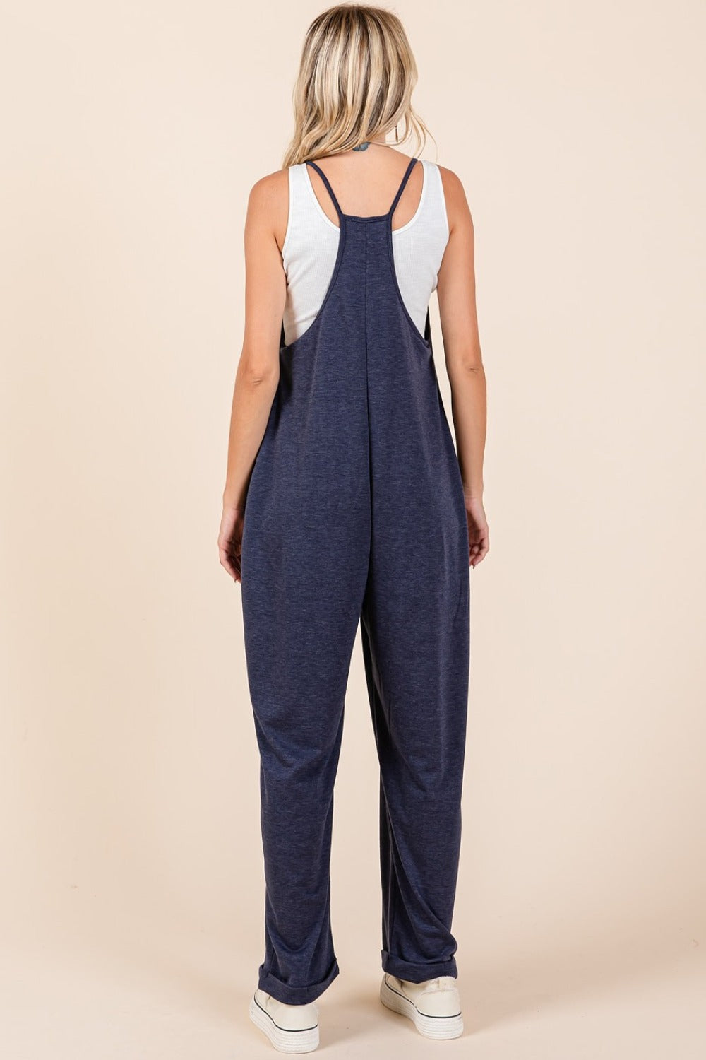 Mittoshop Patch Pocket Wide Leg Sleeveless Jumpsuit-TOPS / DRESSES-[Adult]-[Female]-2022 Online Blue Zone Planet