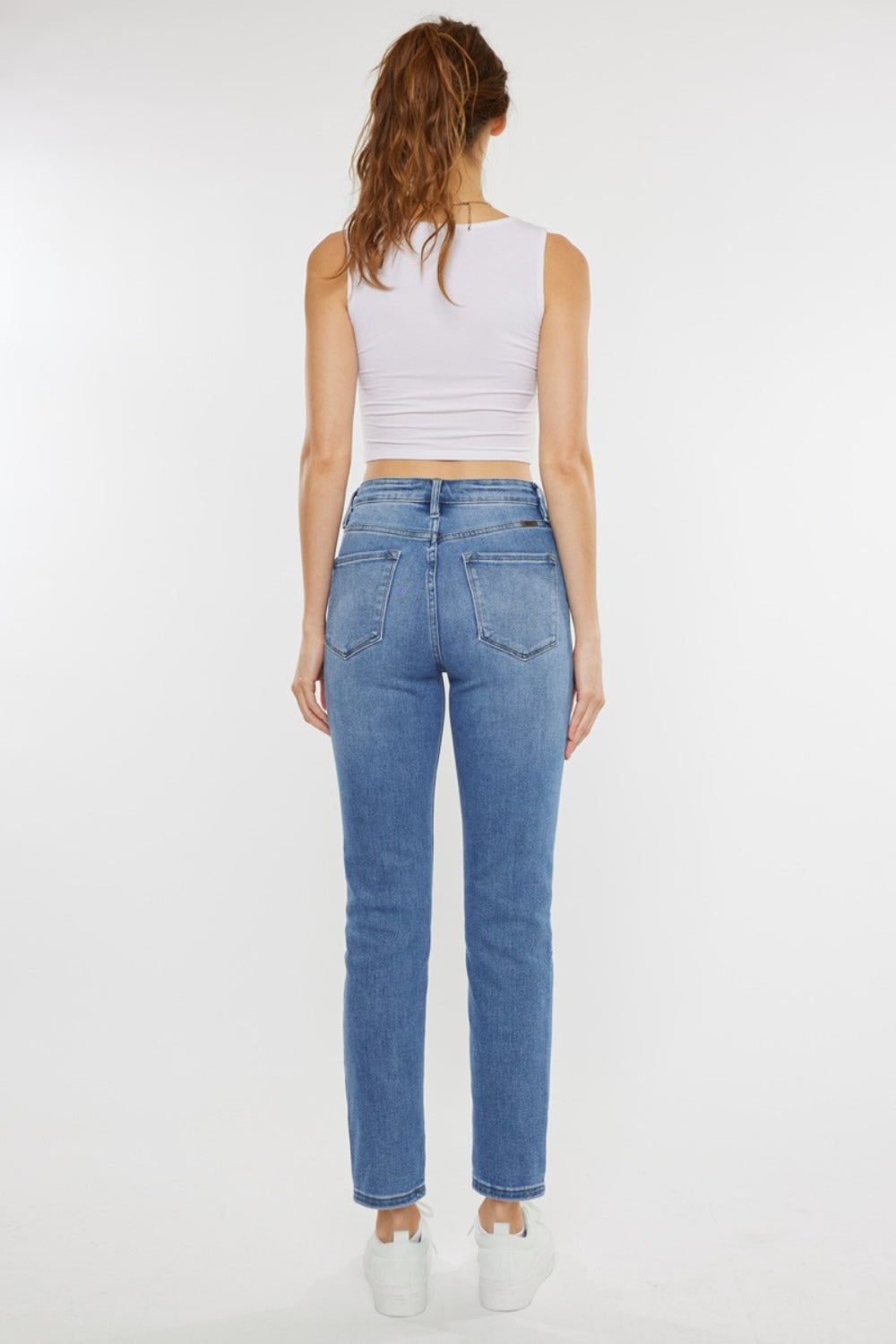 Blue Zone Planet | Kancan Full Size Cat's Whiskers High Waist Jeans-BOTTOMS SIZES SMALL MEDIUM LARGE-[Adult]-[Female]-2022 Online Blue Zone Planet