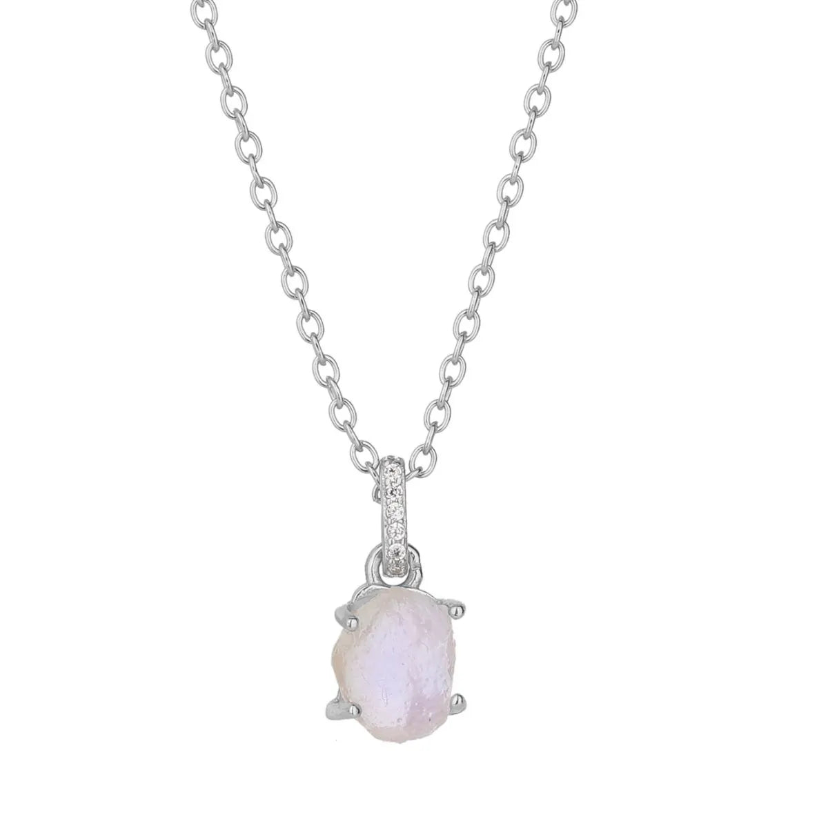 Moonstone 925 Sterling Silver Necklace - Blue Zone Planet