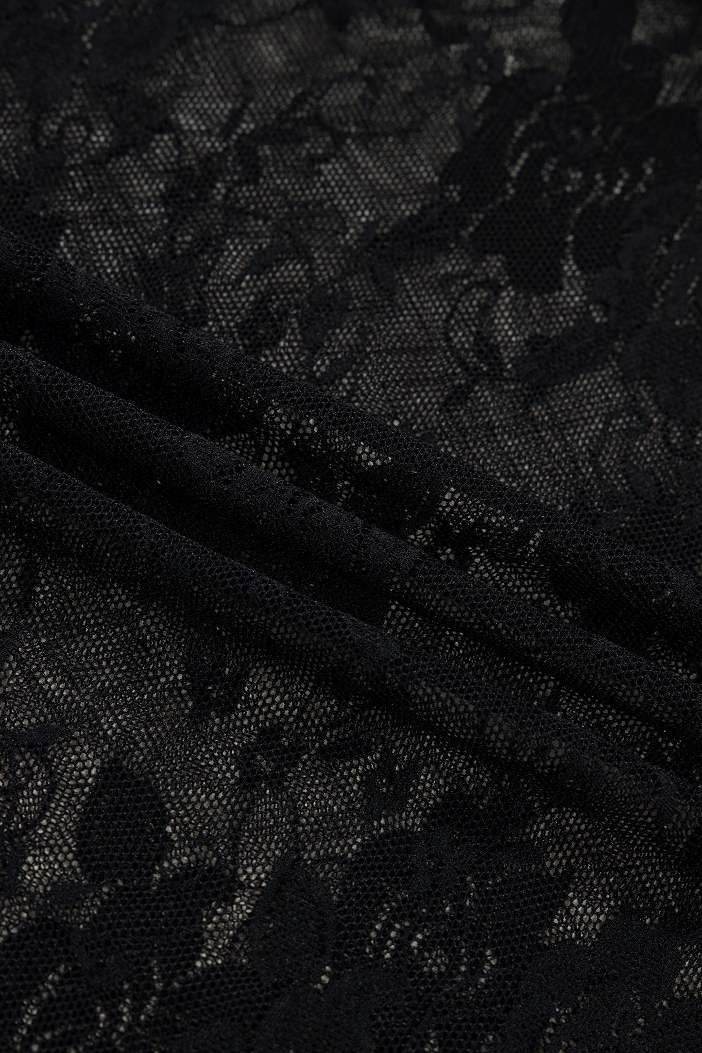 Black Floral Lace Mesh Short Sleeve Sheer Top-Tops/Tops & Tees-[Adult]-[Female]-2022 Online Blue Zone Planet