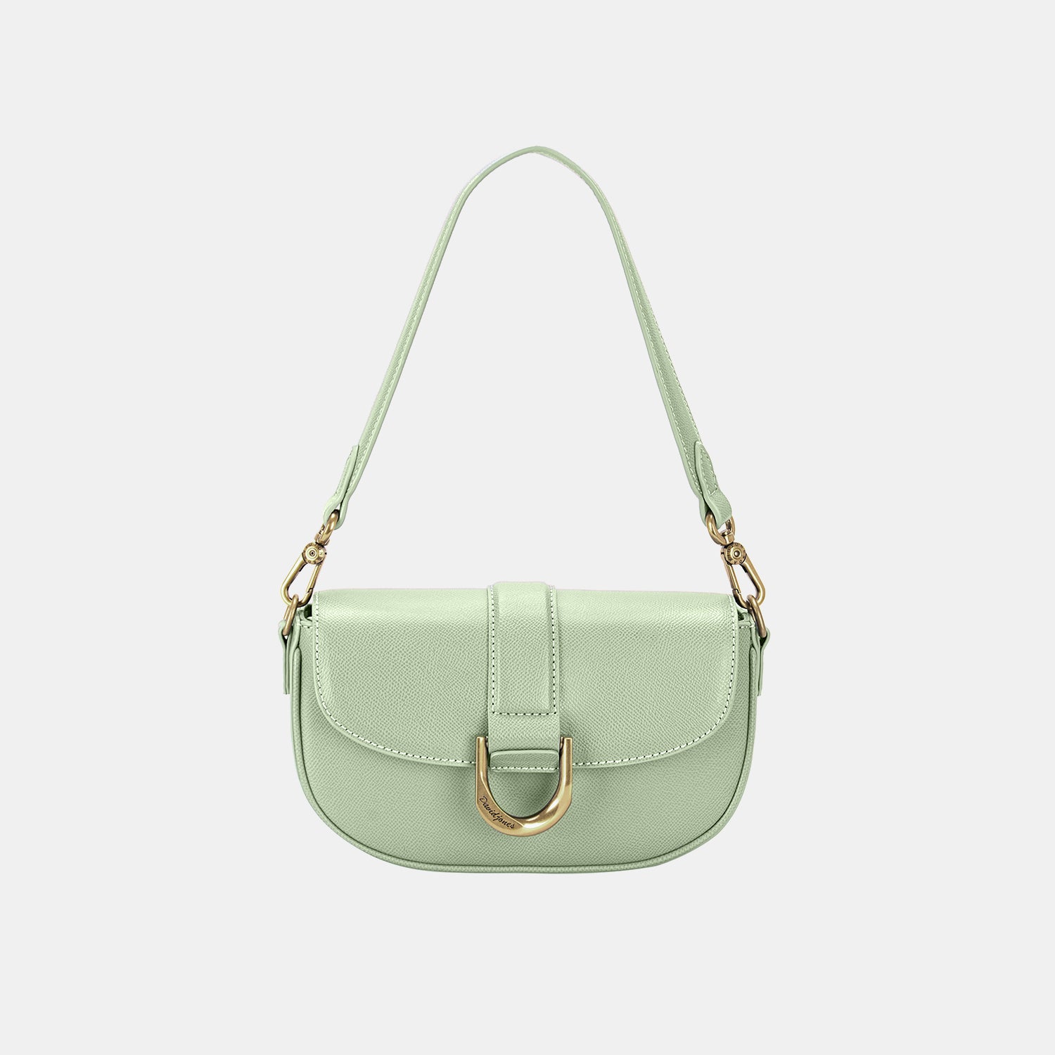 Blue Zone Planet | David Jones PU Leather Shoulder Bag-TOPS / DRESSES-[Adult]-[Female]-Apple Green-One Size-2022 Online Blue Zone Planet