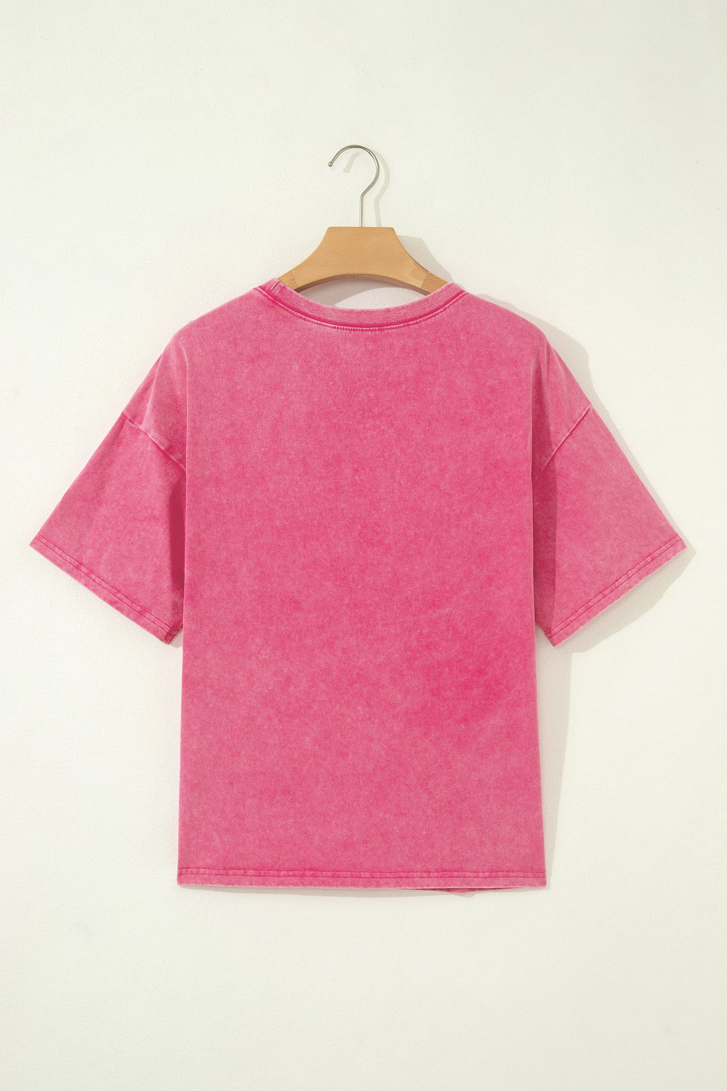 Rose Red Mineral Washed Oversized Tee-Tops/Tops & Tees-[Adult]-[Female]-2022 Online Blue Zone Planet