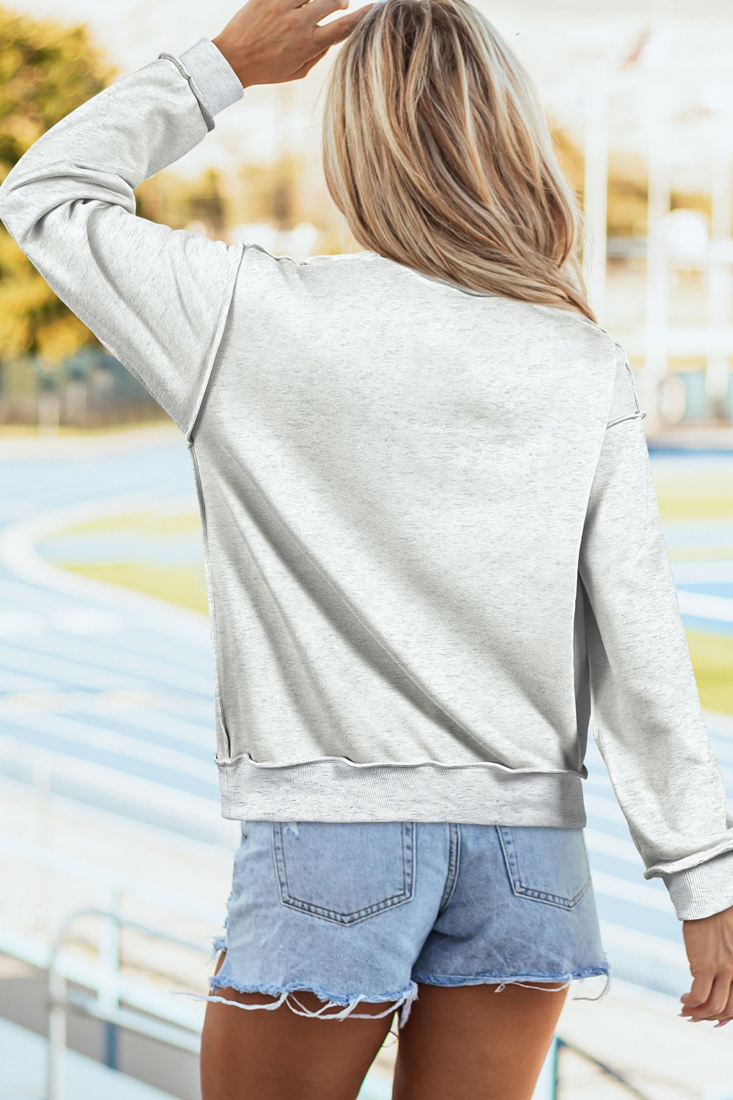 Light Grey TN TENNESSEE Double Printed Reversible Mock Neck Sweatshirt-Graphic/Graphic Sweatshirts-[Adult]-[Female]-2022 Online Blue Zone Planet