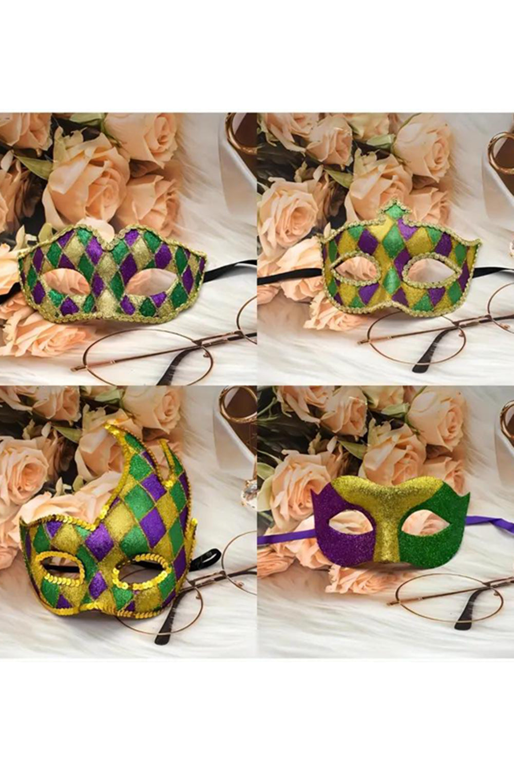 Gold Mardi Gras Carnival Mask-Accessories & Jewelry-[Adult]-[Female]-Gold-ONE SIZE-2022 Online Blue Zone Planet