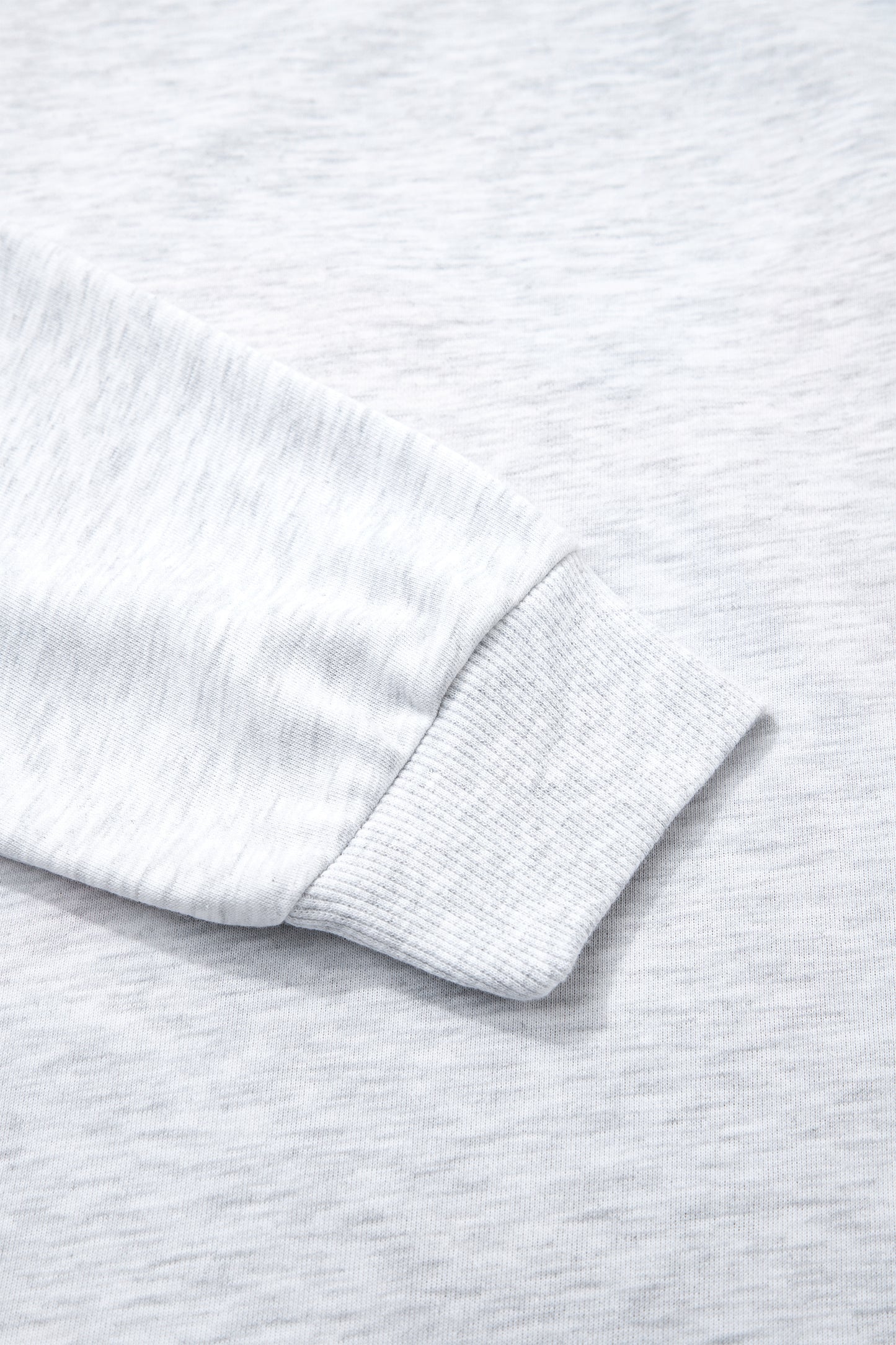 Light Grey Embroidered Football Bow Back Long Sleeve Sweatshirt